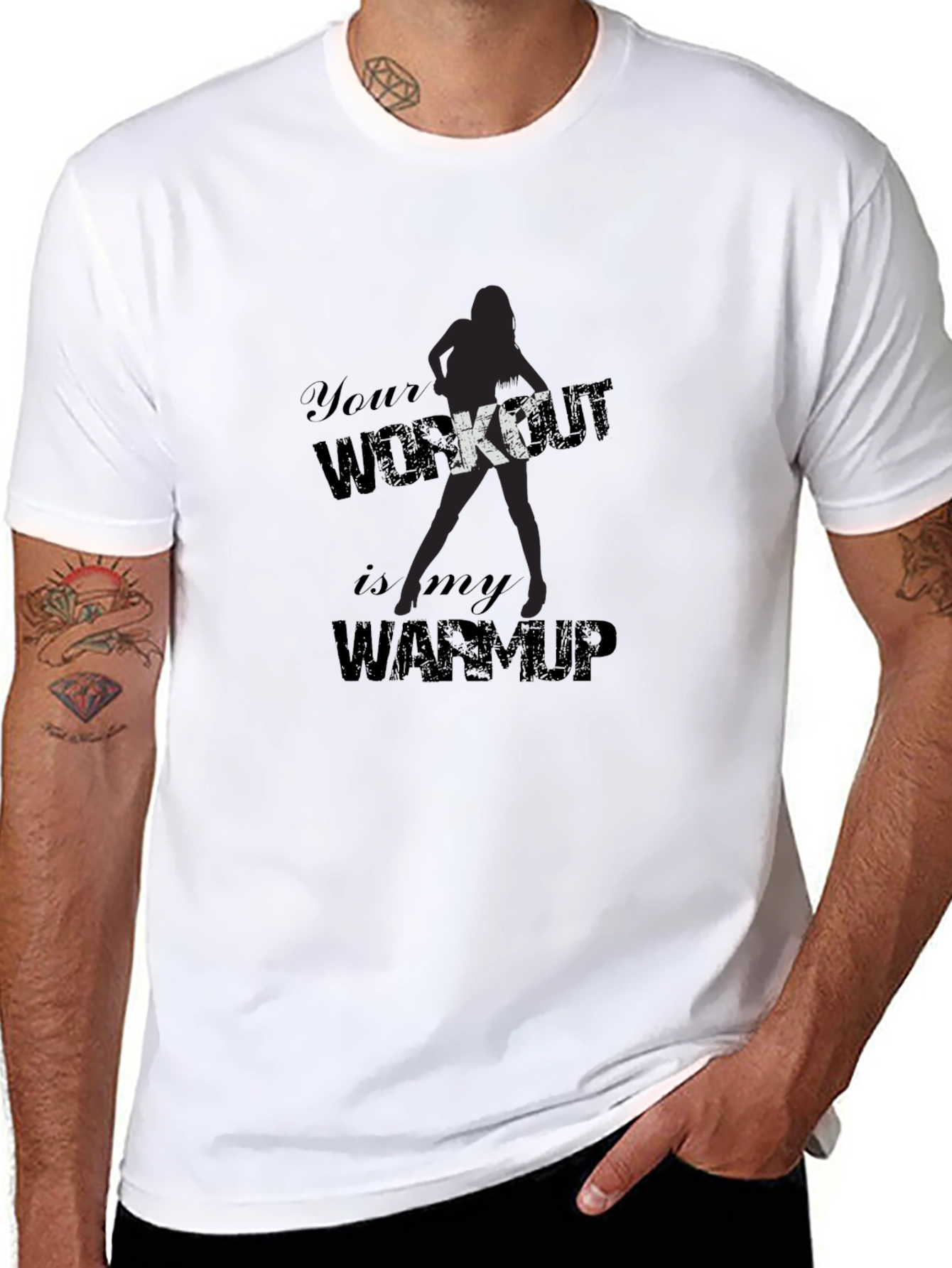 Workout Humor T-Shirt - Black Graphic Tee