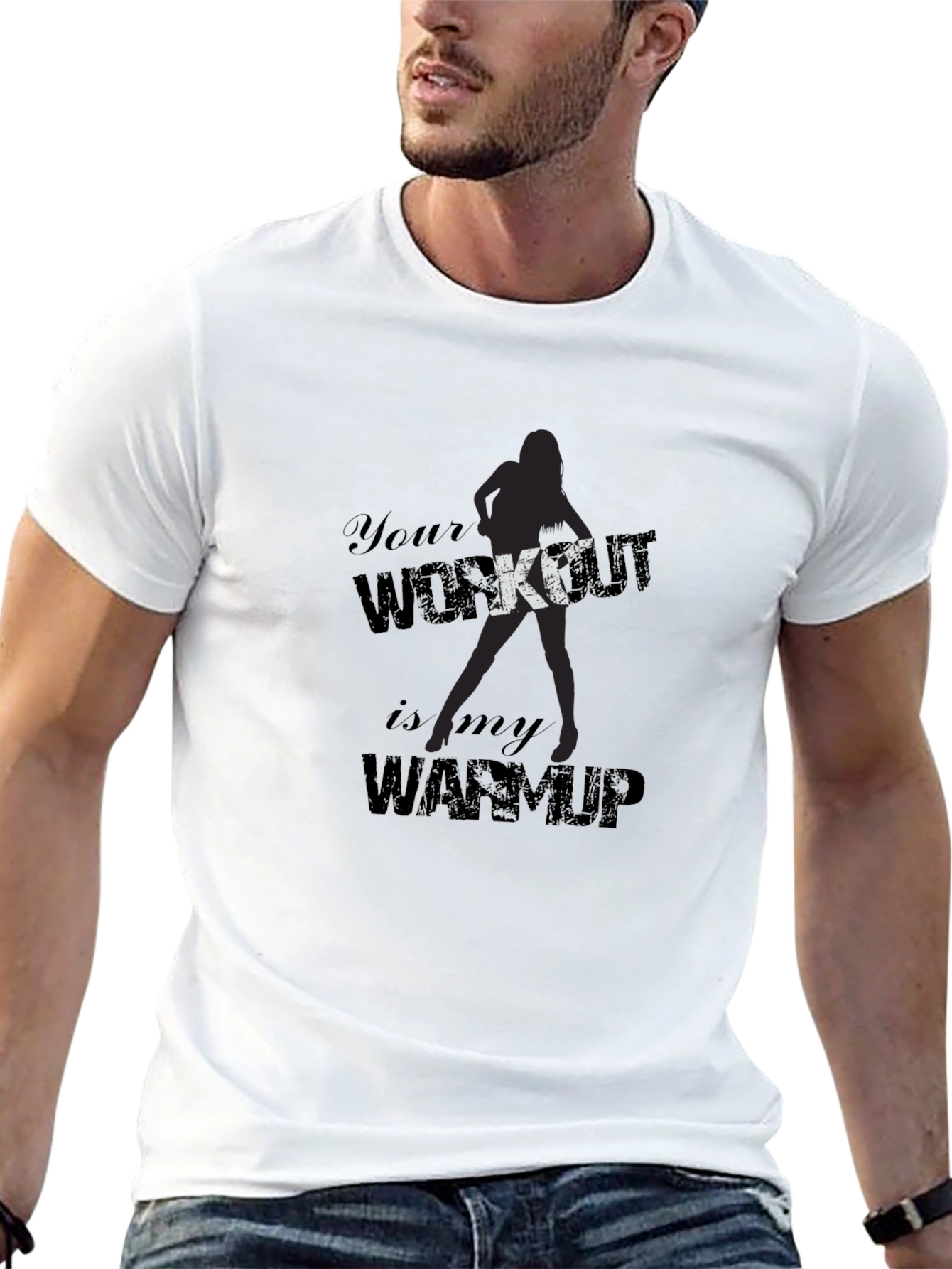 Workout Humor T-Shirt - Black Graphic Tee