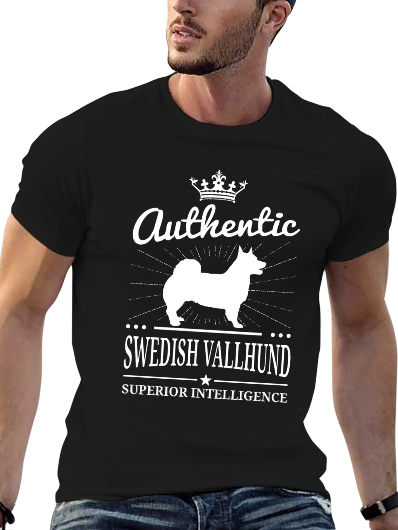 Authentic Swedish Vallhund T-Shirt - Superior Intelligence