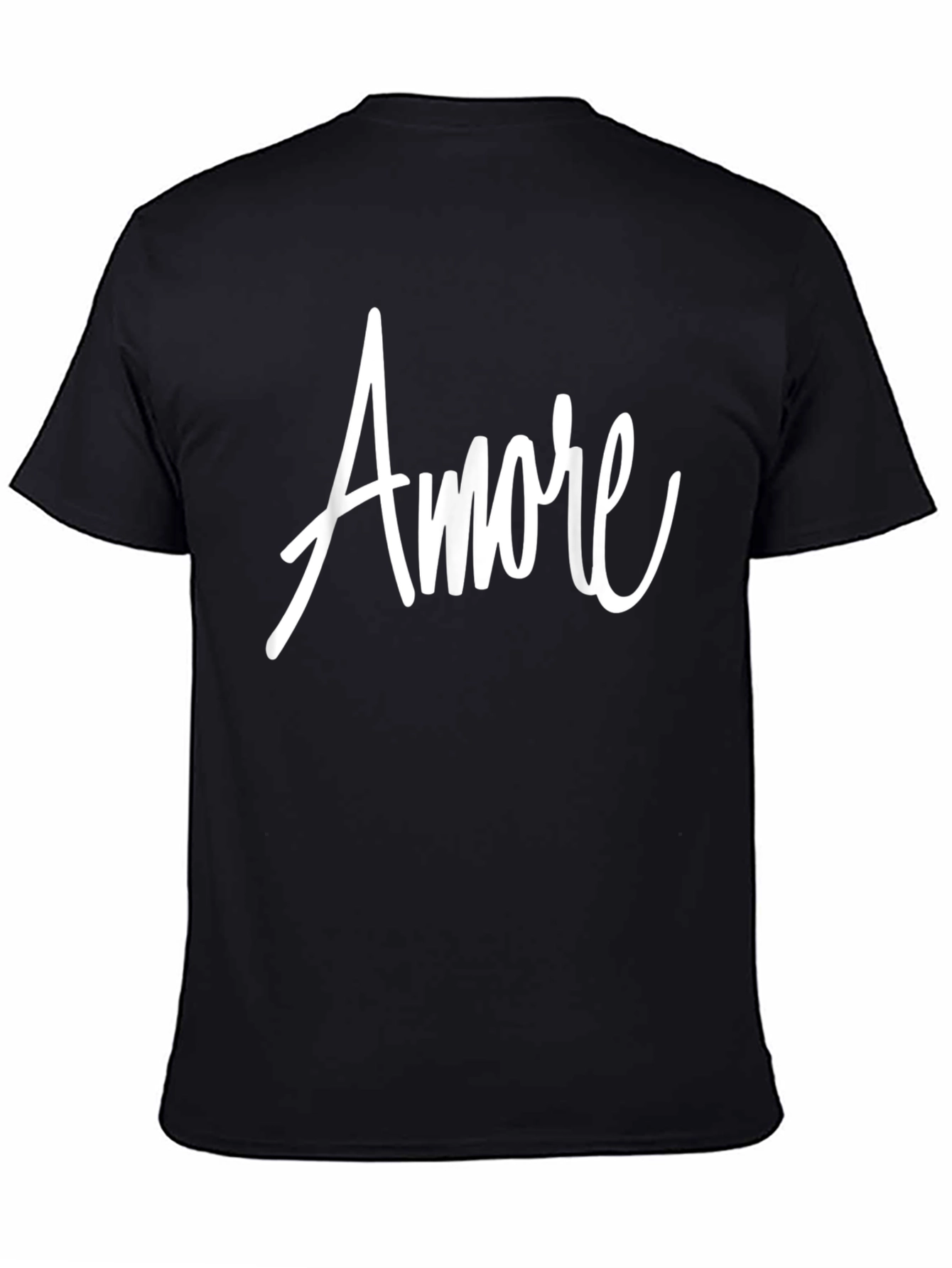 Amore Graphic Tee - Black Cotton T-Shirt