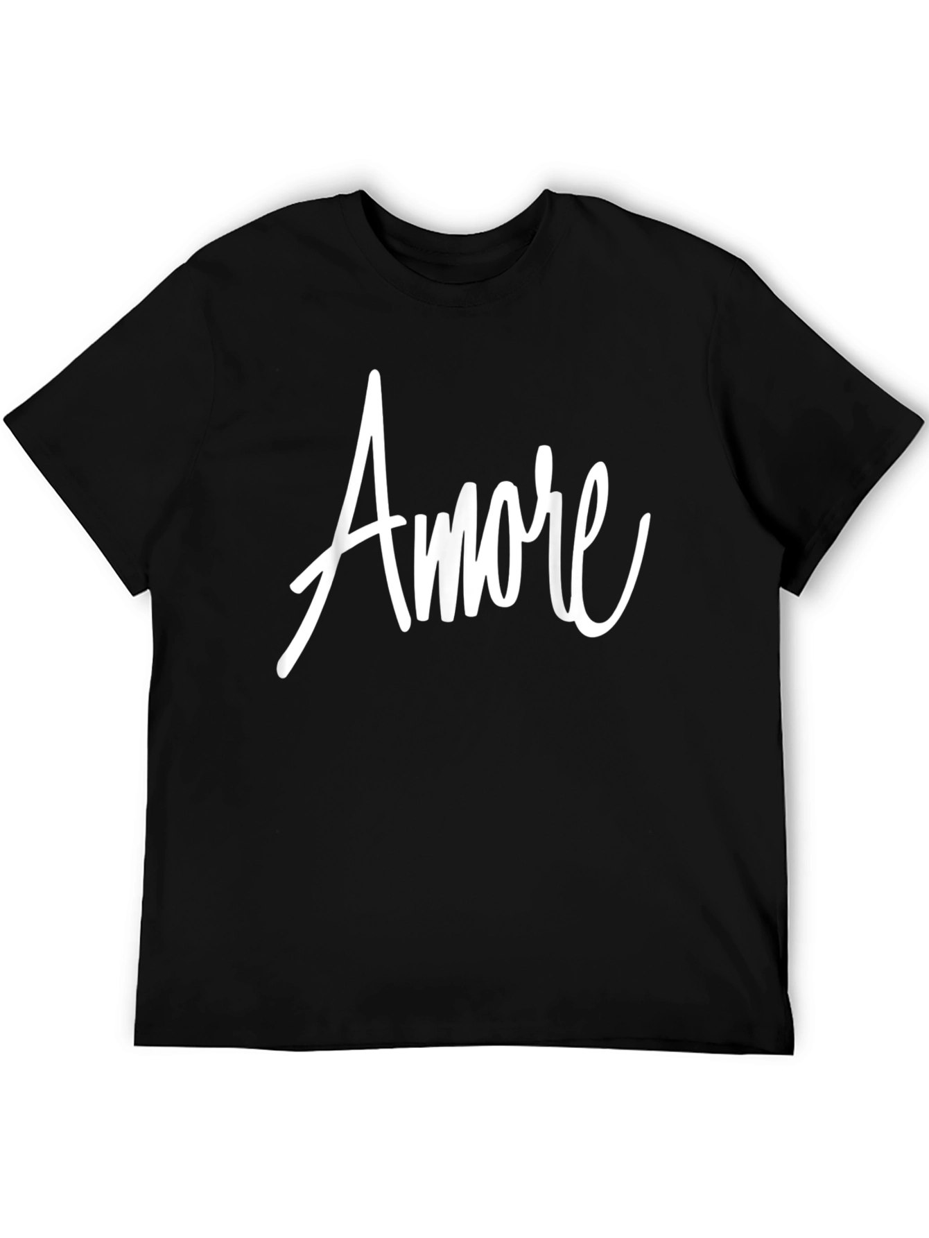 Amore Graphic Tee - Black Cotton T-Shirt