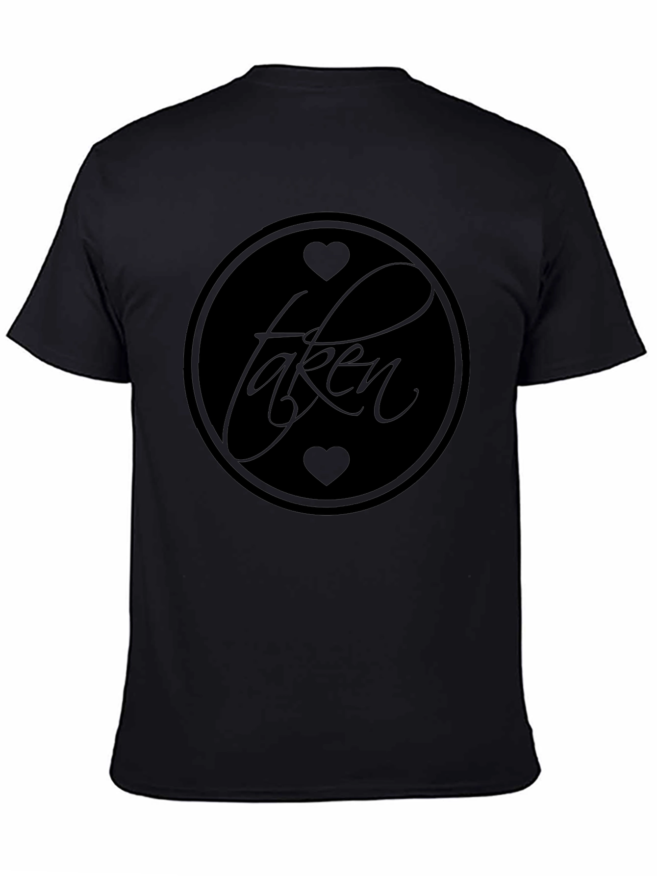 Taken Heart Graphic Print Black T-Shirt