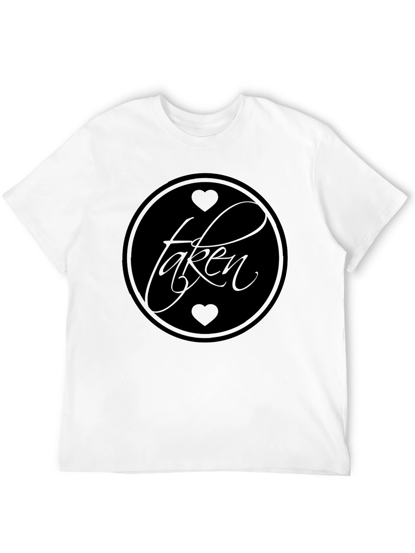 Taken Heart Graphic Print Black T-Shirt