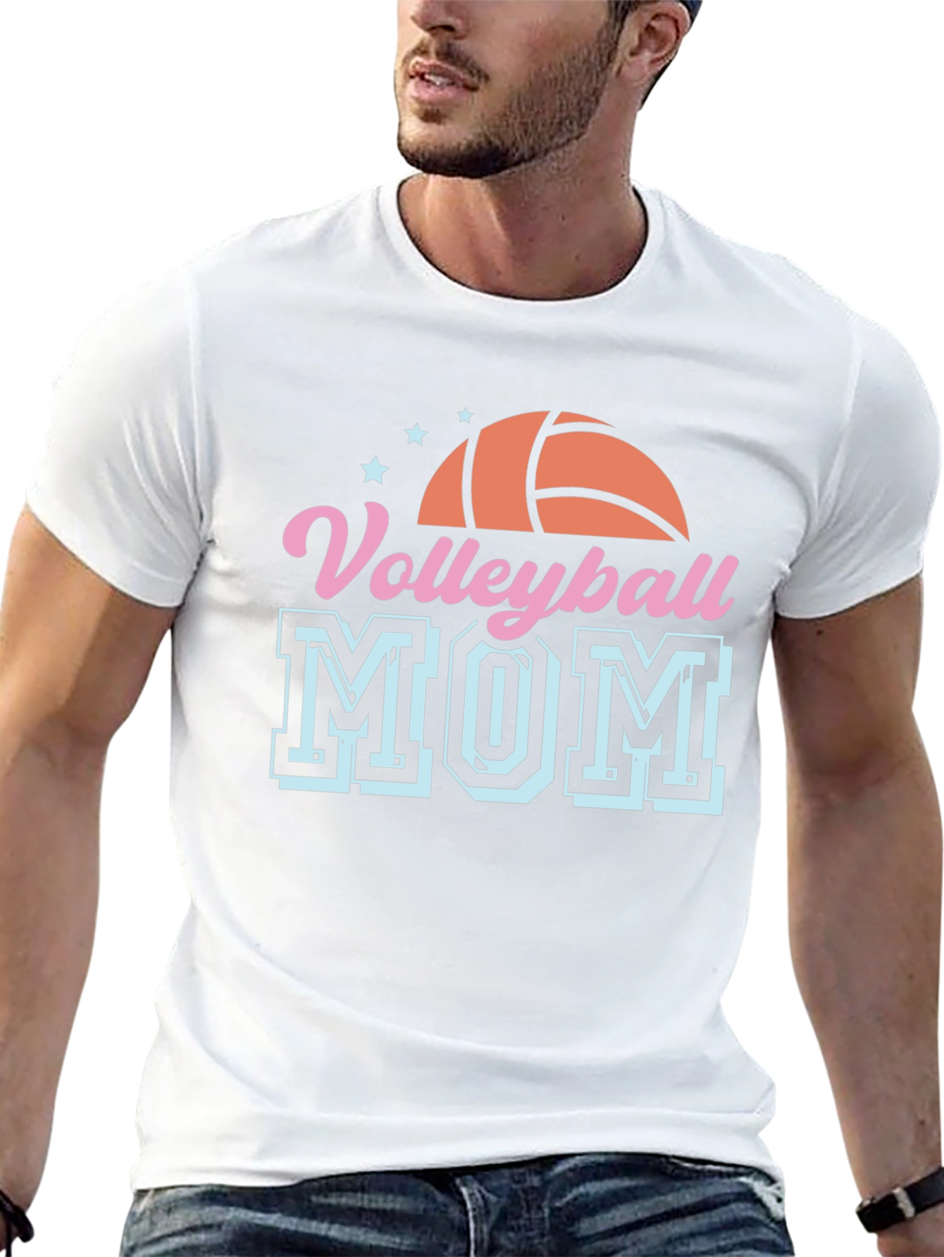 Volleyball Mom T-Shirt - Sports Fan Apparel