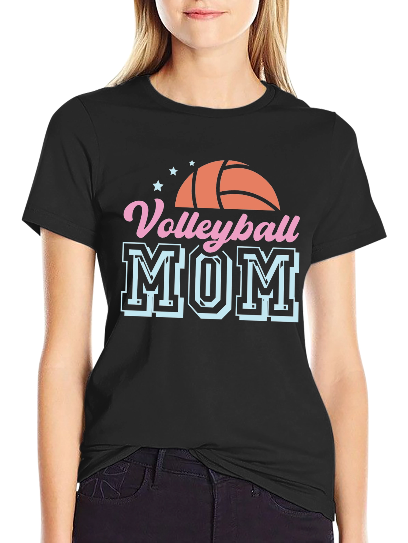 Volleyball Mom T-Shirt - Sports Fan Apparel
