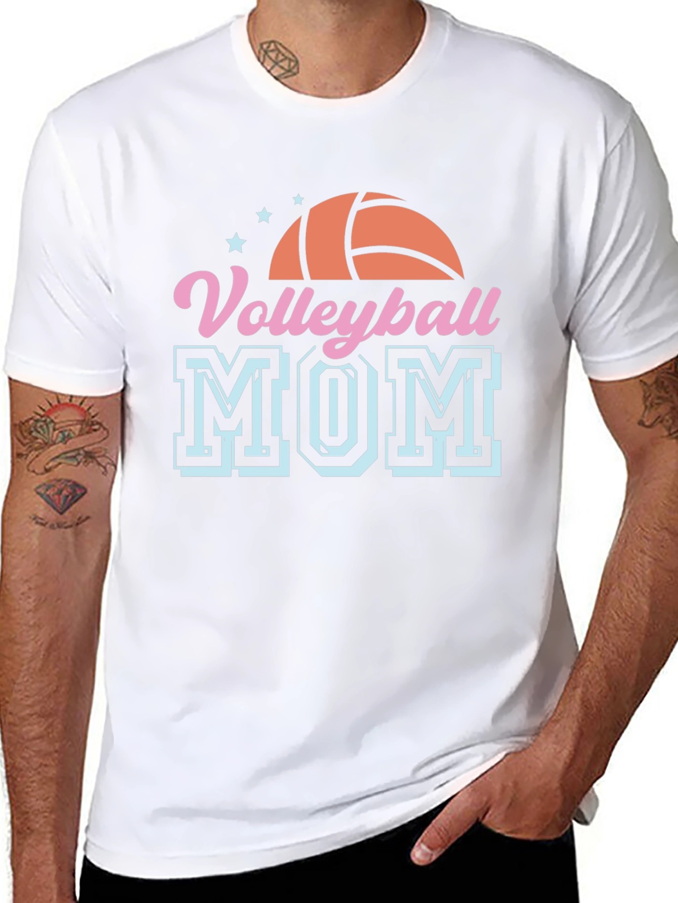 Volleyball Mom T-Shirt - Sports Fan Apparel