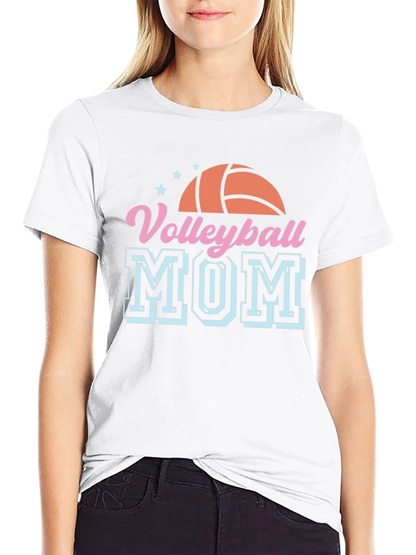 Volleyball Mom T-Shirt - Sports Fan Apparel