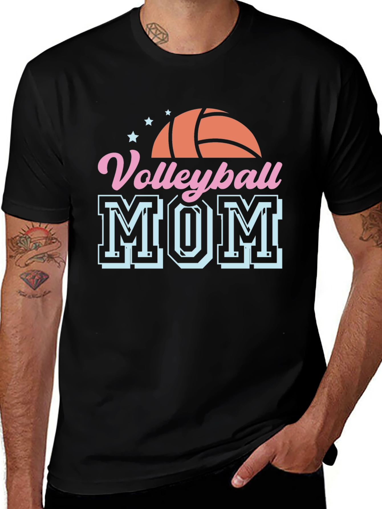 Volleyball Mom T-Shirt - Sports Fan Apparel