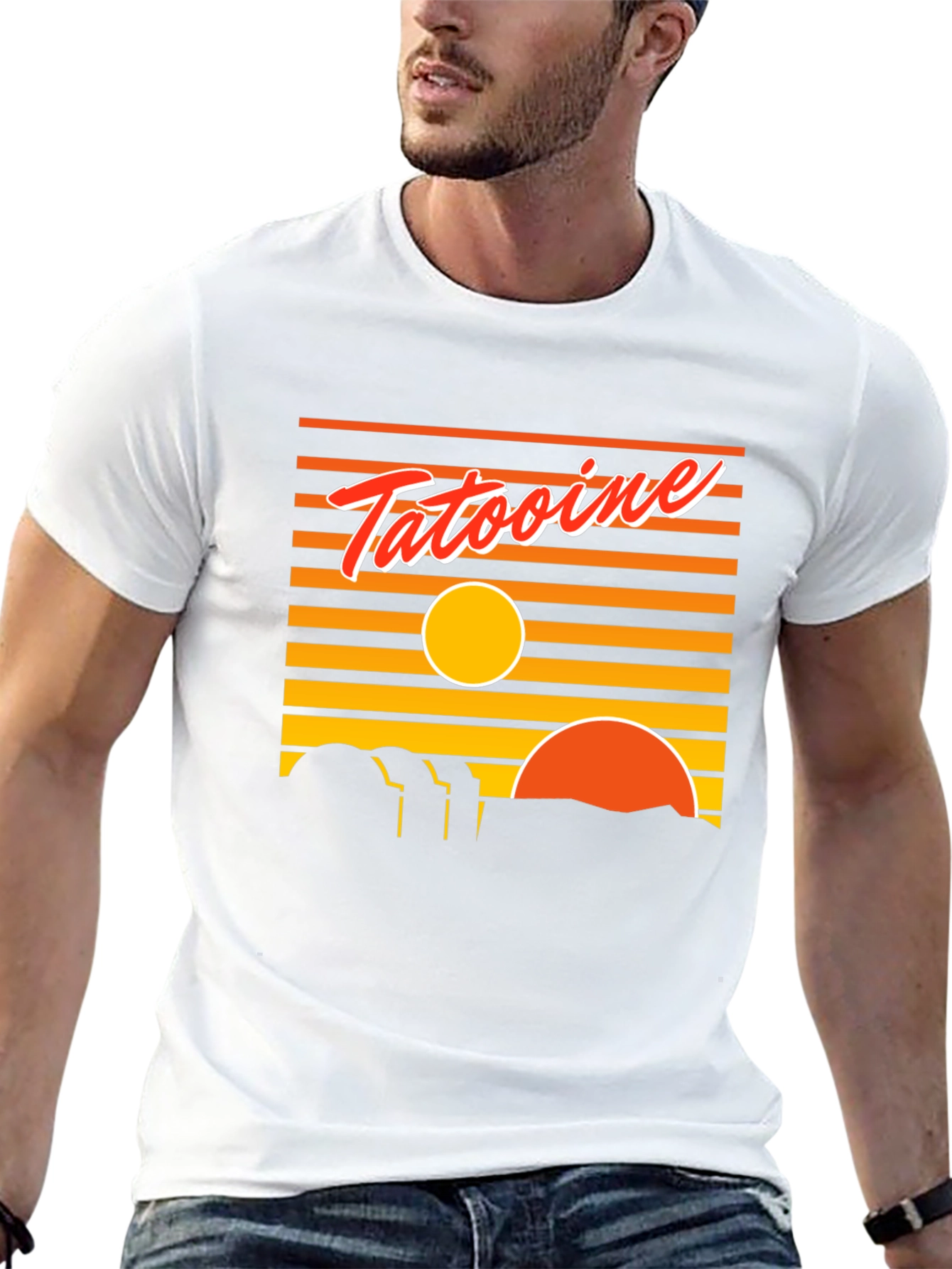 Tatooine Sunset T-Shirt - Retro Graphic Tee