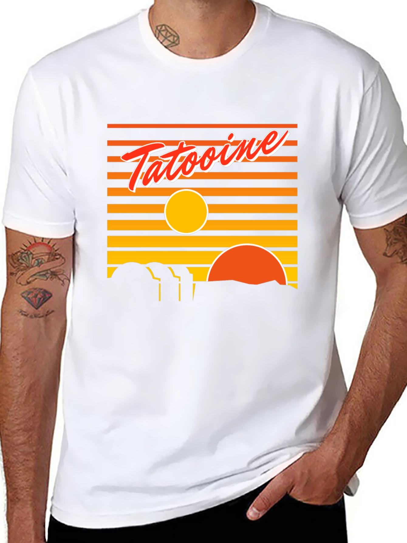 Tatooine Sunset T-Shirt - Retro Graphic Tee