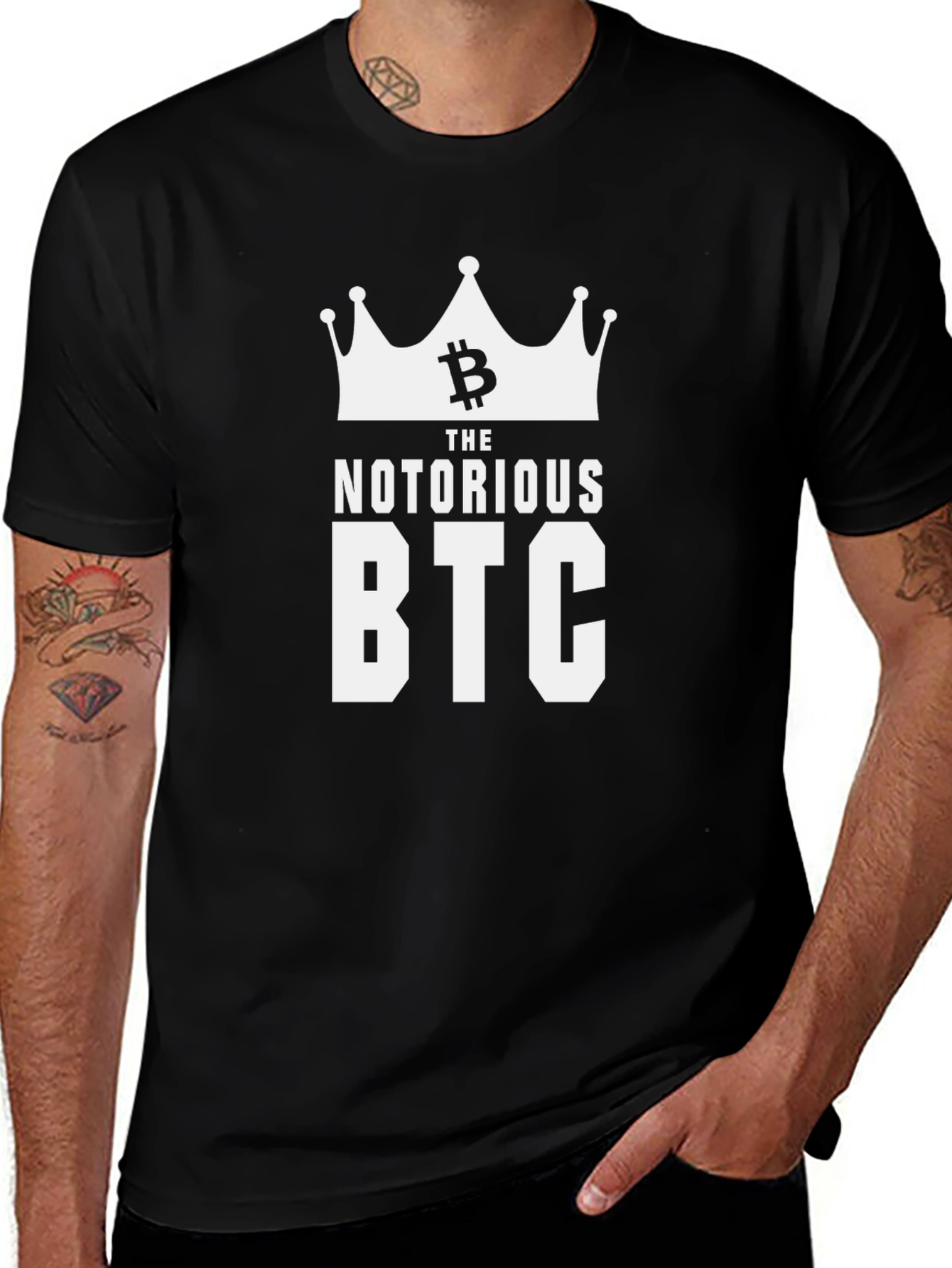The Notorious BTC T-Shirt Crypto Bitcoin Design