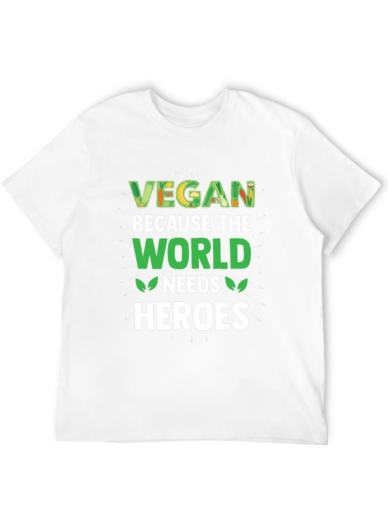 Vegan Heroes Graphic T-Shirt - Black