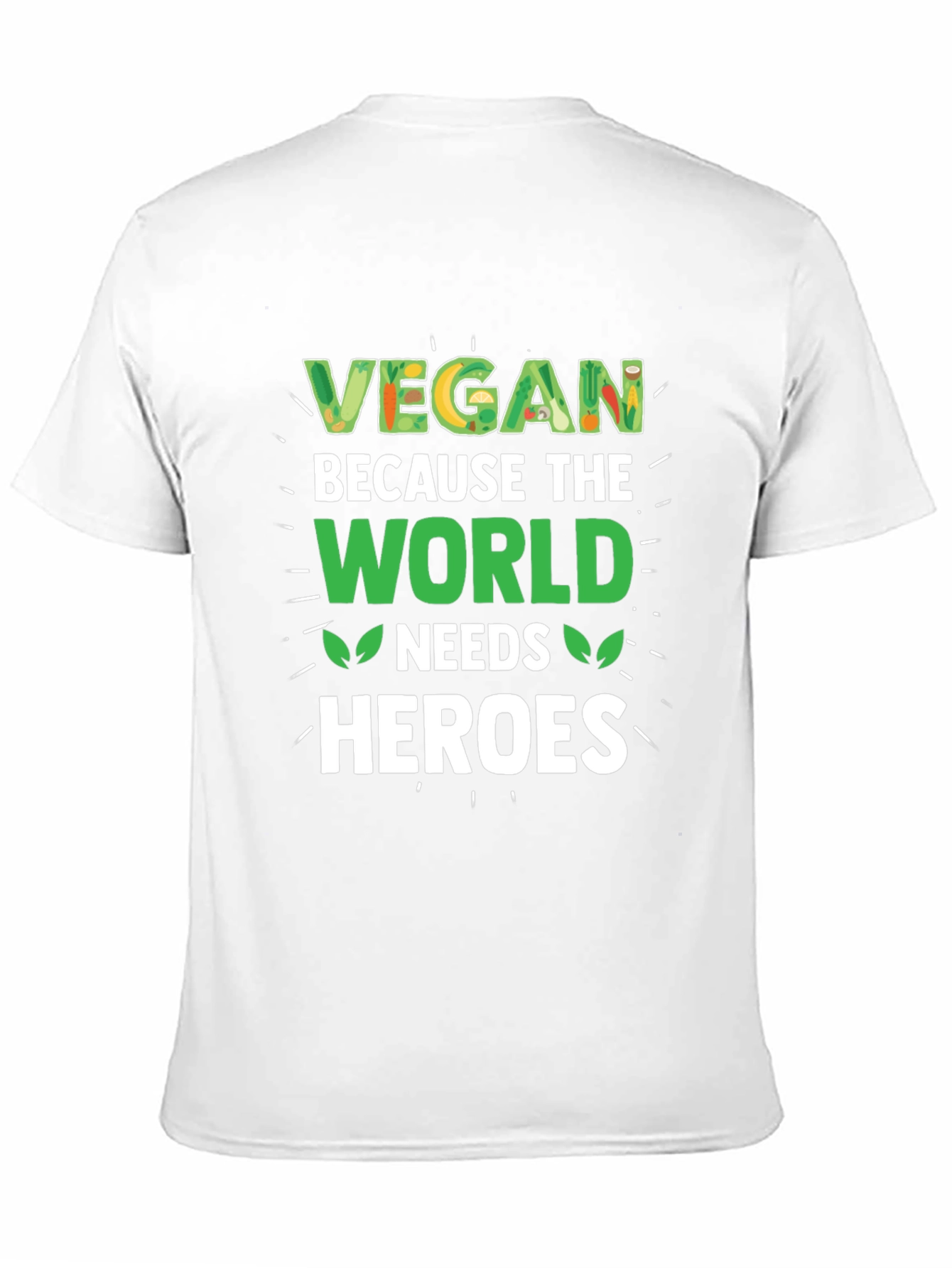 Vegan Heroes Graphic T-Shirt - Black