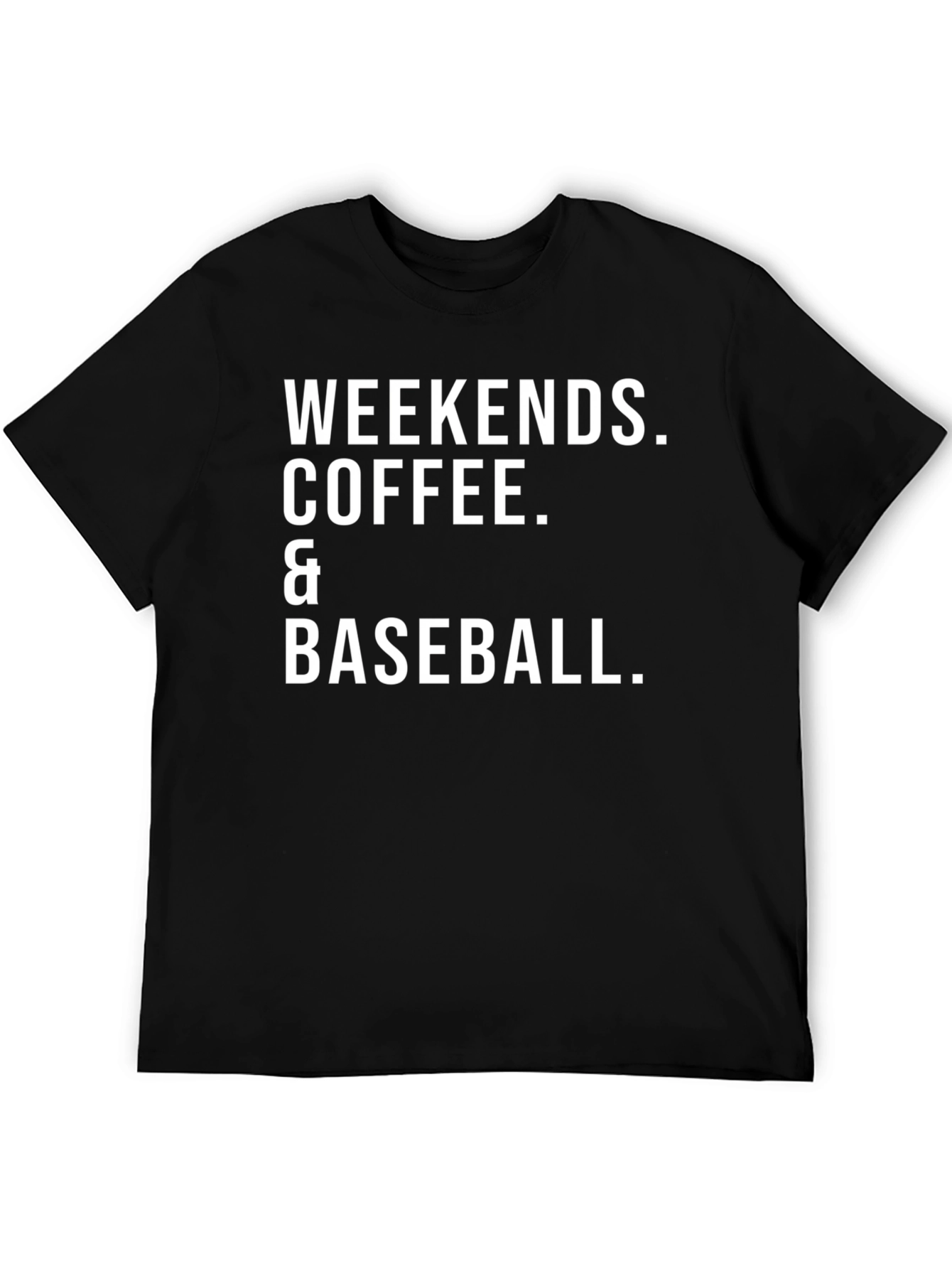 Weekends Coffee & Baseball Graphic Tee