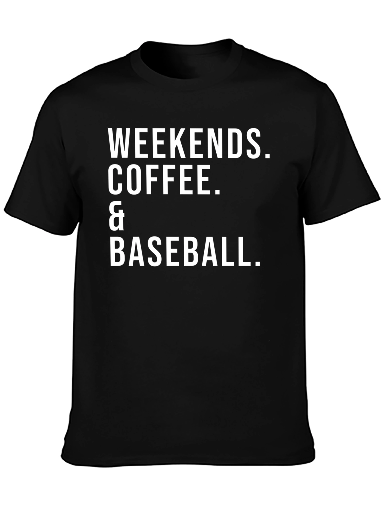 Weekends Coffee & Baseball Graphic Tee