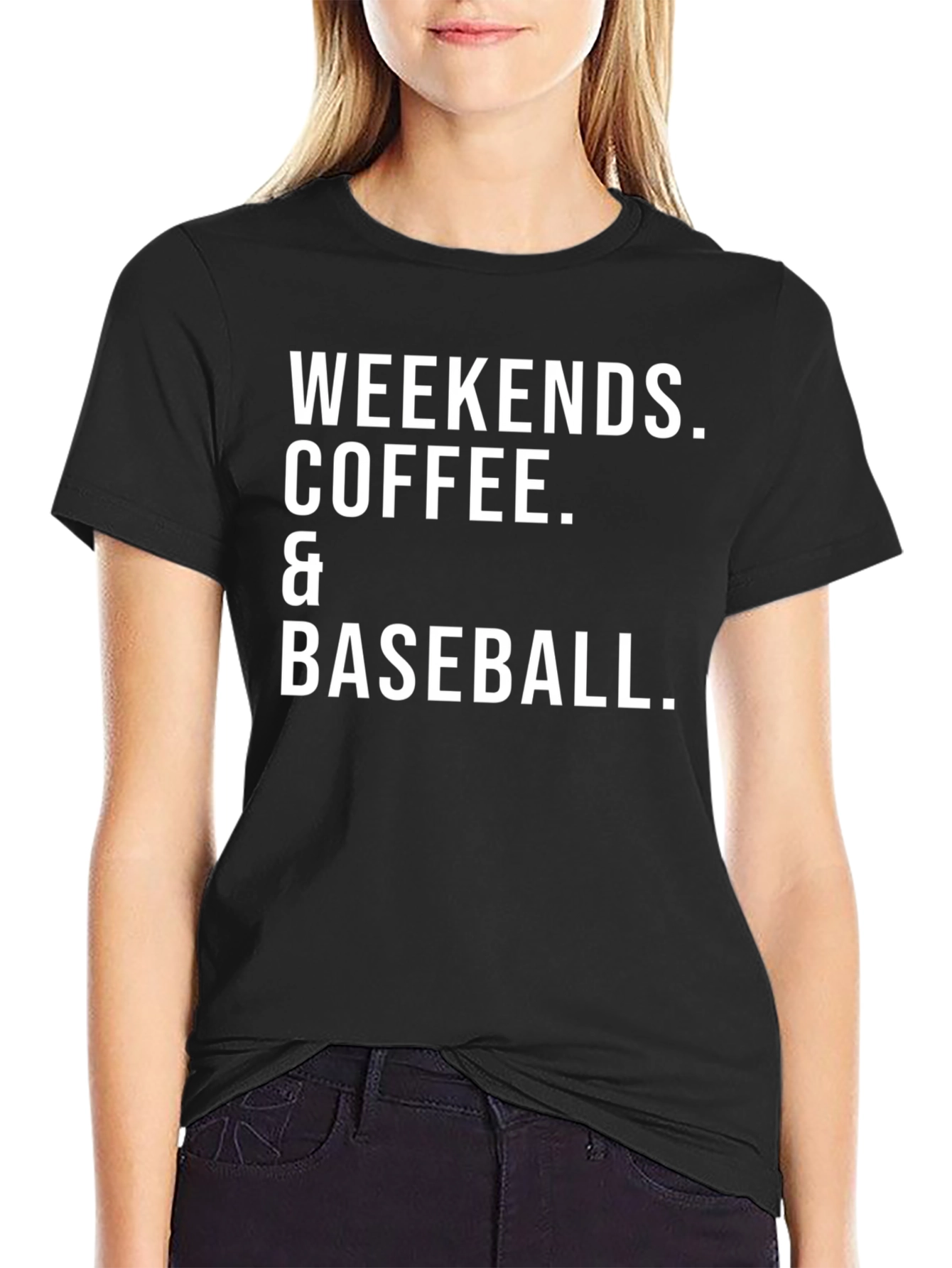 Weekends Coffee & Baseball Graphic Tee