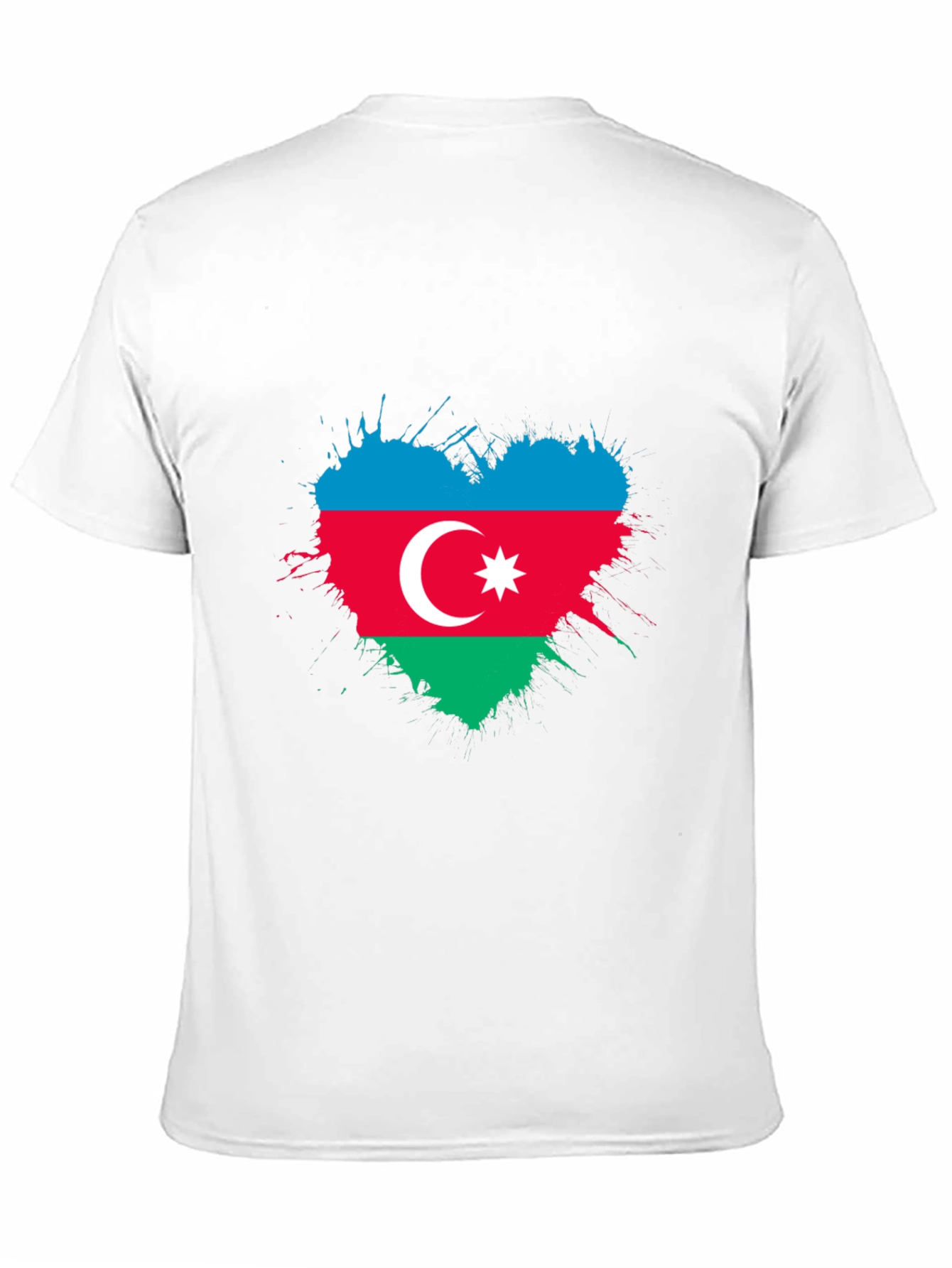 Azerbaijan Flag Heart T-Shirt - Patriotic Pride