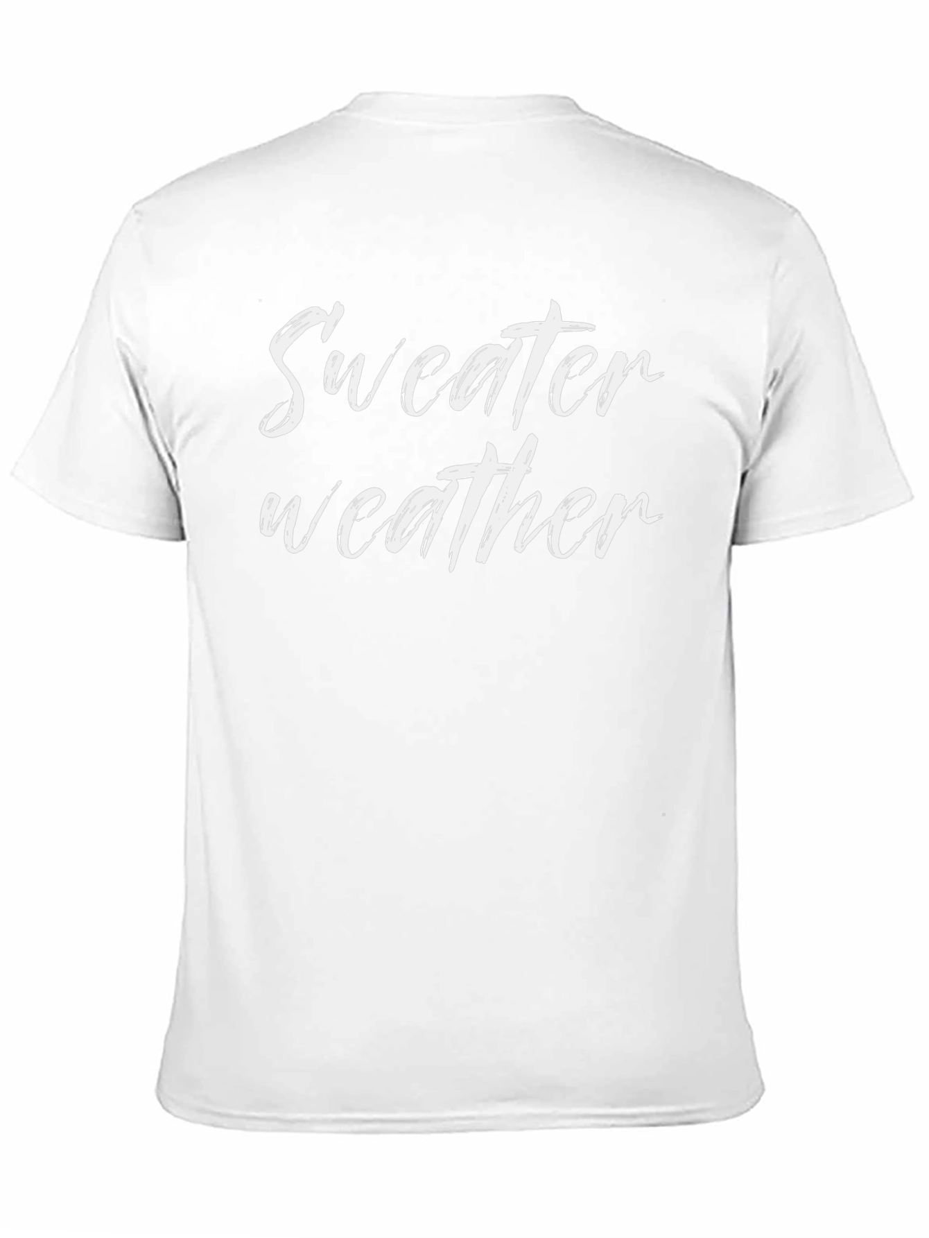 Sweater Weather Graphic Tee - Trendy Black T-Shirt