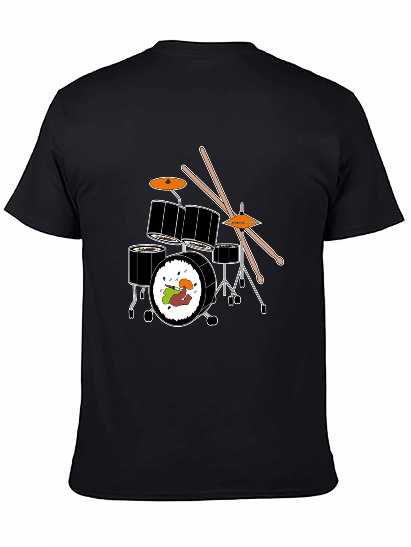 Sushi Drum Set Graphic Tee - Black