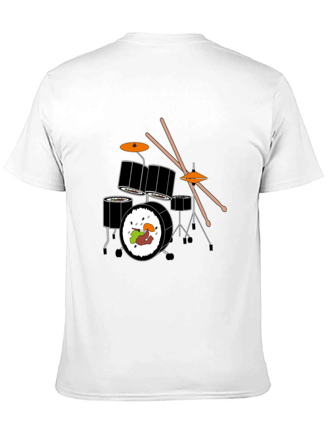 Sushi Drum Set Graphic Tee - Black
