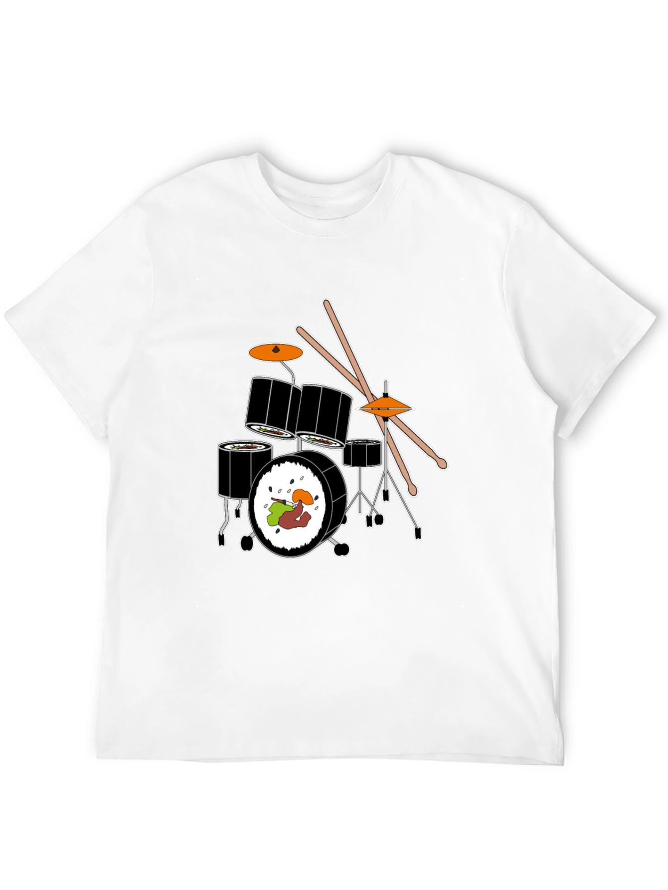 Sushi Drum Set Graphic Tee - Black