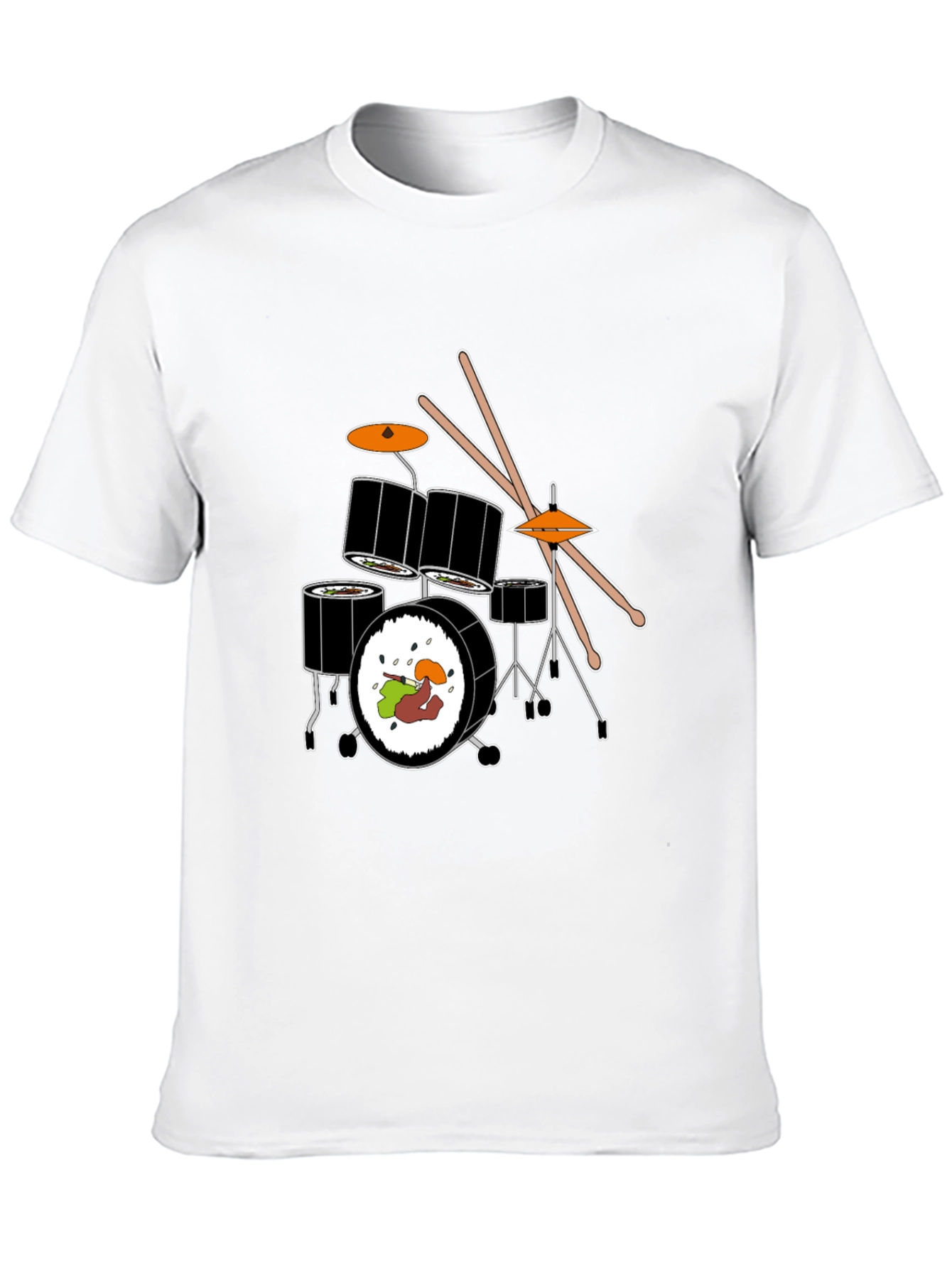 Sushi Drum Set Graphic Tee - Black