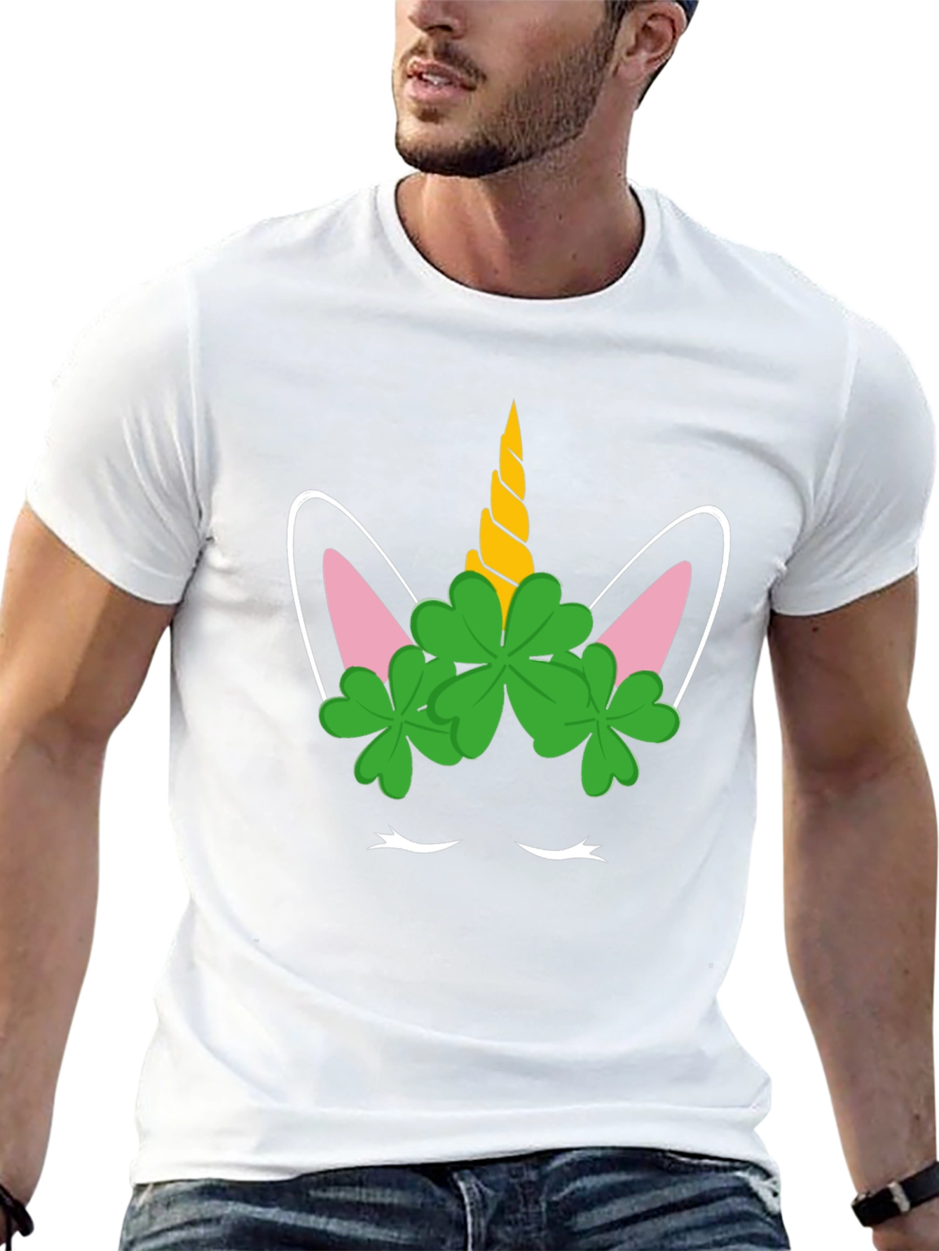 Unicorn Clover St. Patricks Day T-Shirt