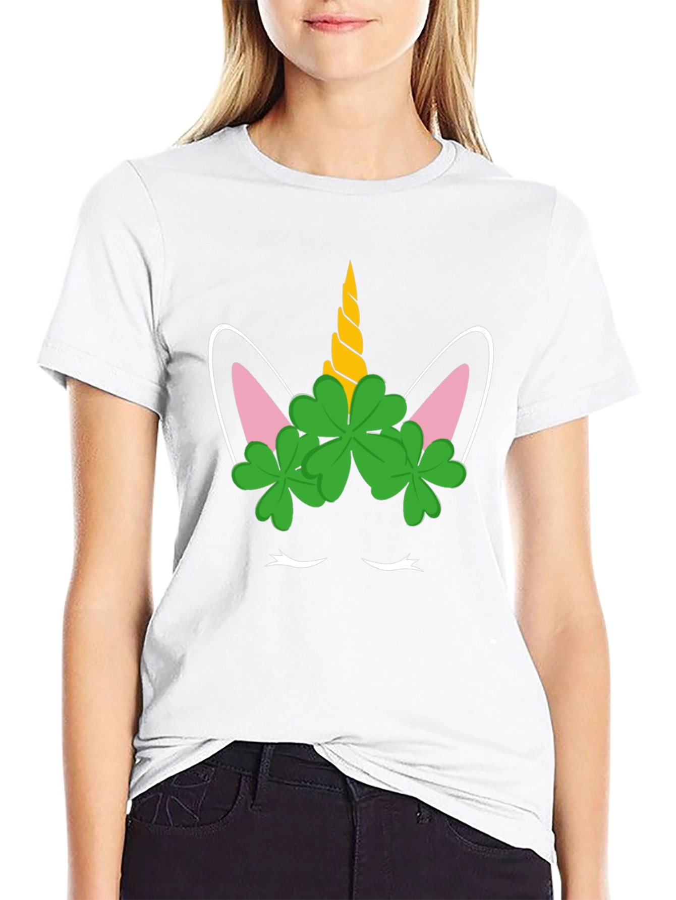 Unicorn Clover St. Patricks Day T-Shirt
