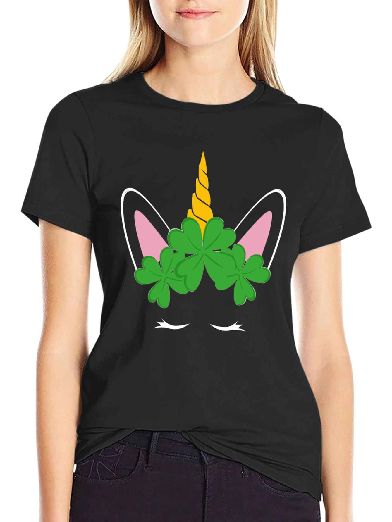 Unicorn Clover St. Patricks Day T-Shirt