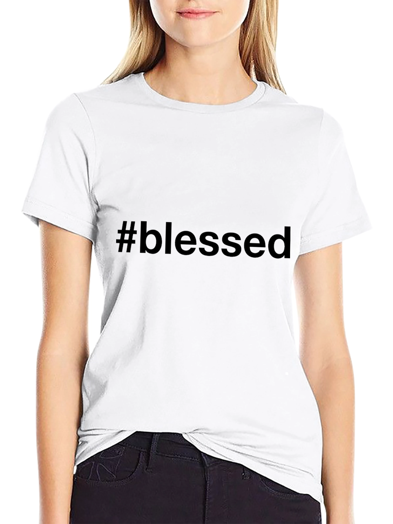 #blessed Black T-Shirt - Stylish & Comfortable