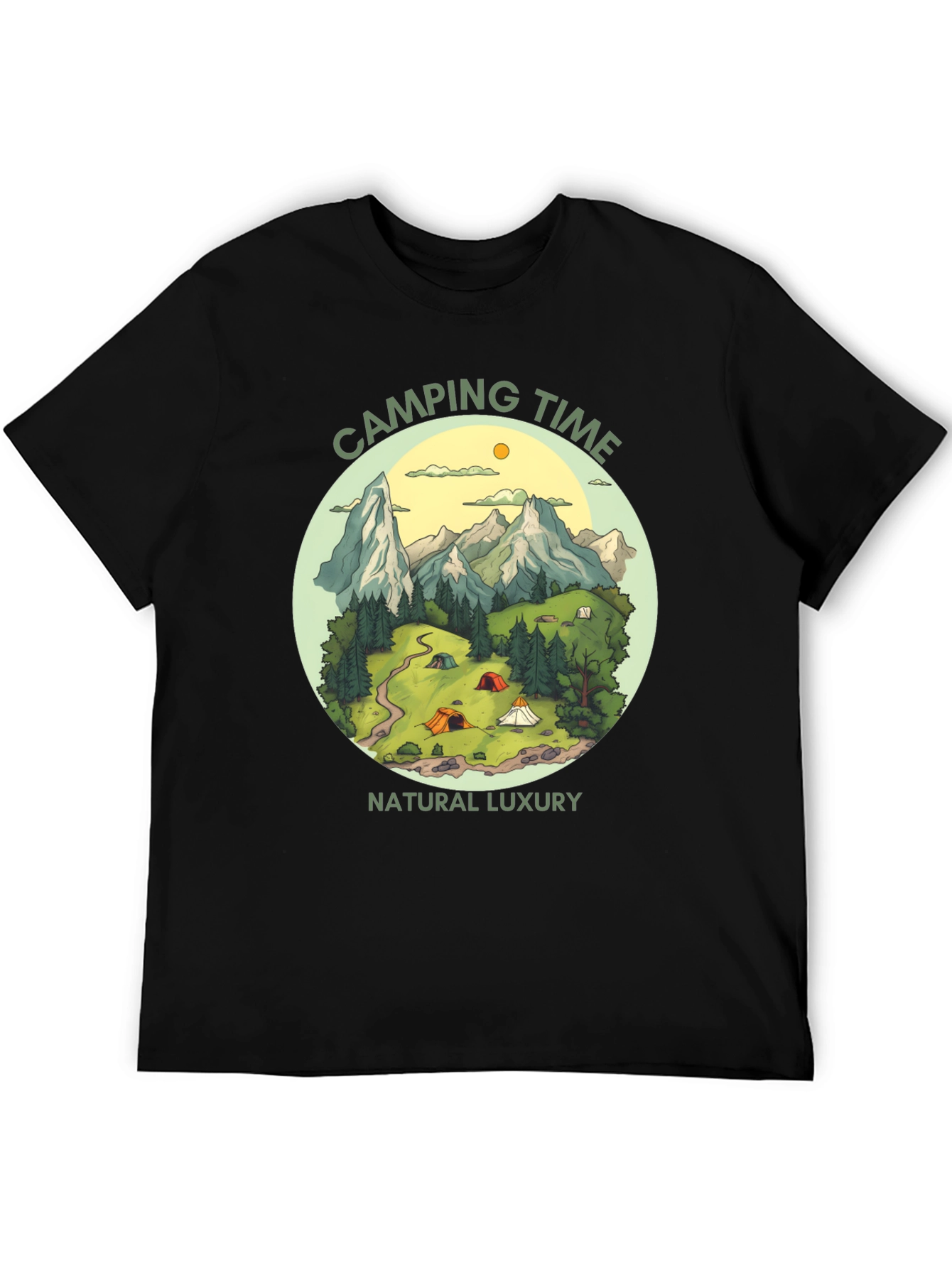 Camping Time Natural Luxury Graphic Tee
