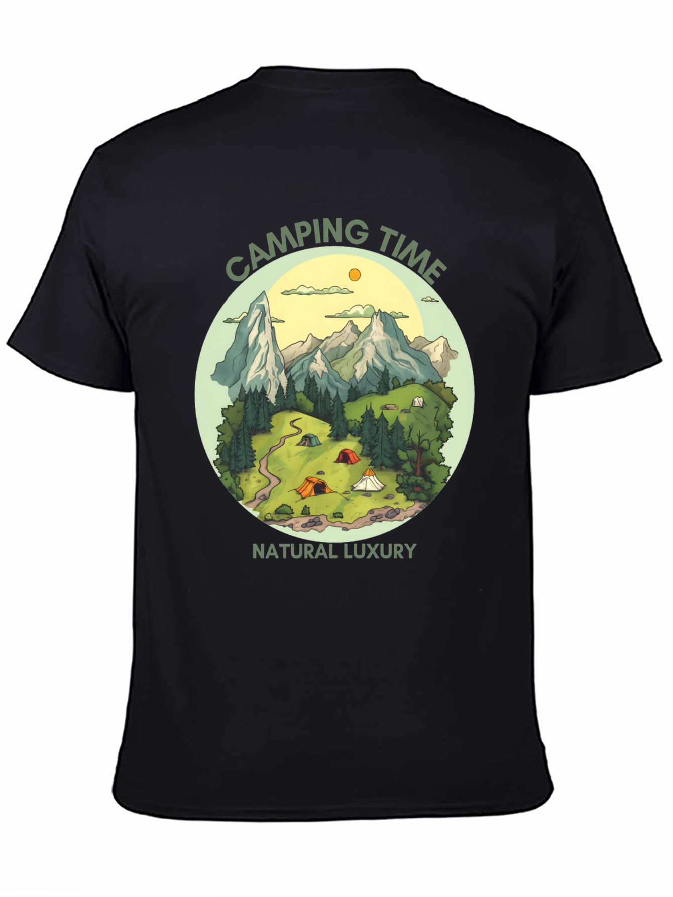 Camping Time Natural Luxury Graphic Tee