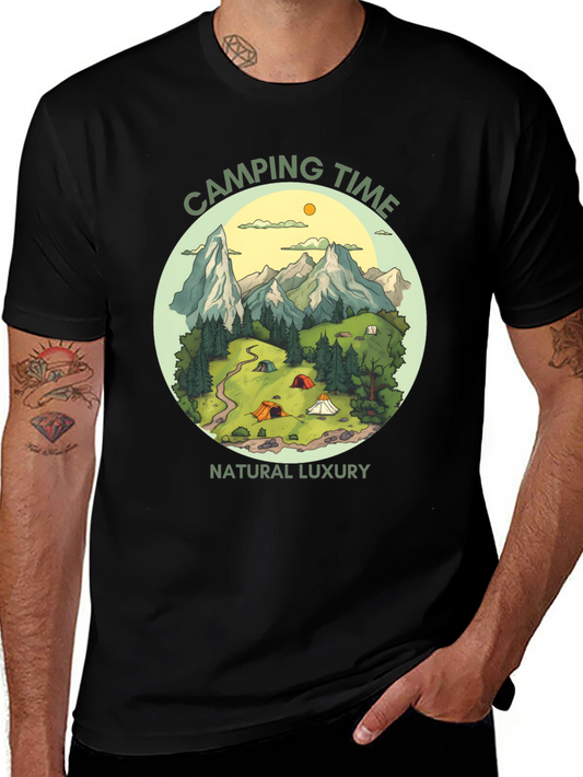 Camping Time Natural Luxury Graphic Tee