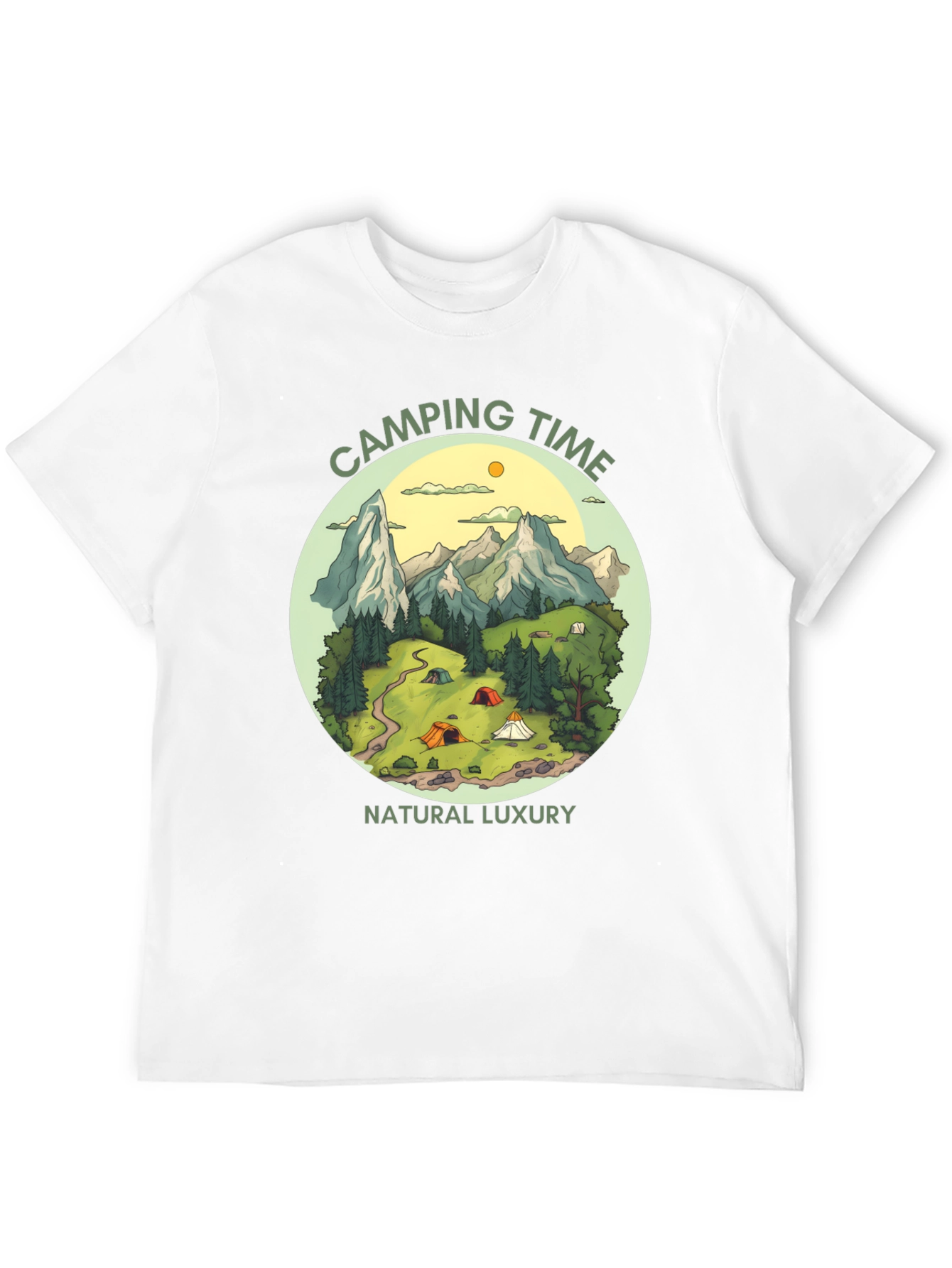 Camping Time Natural Luxury Graphic Tee