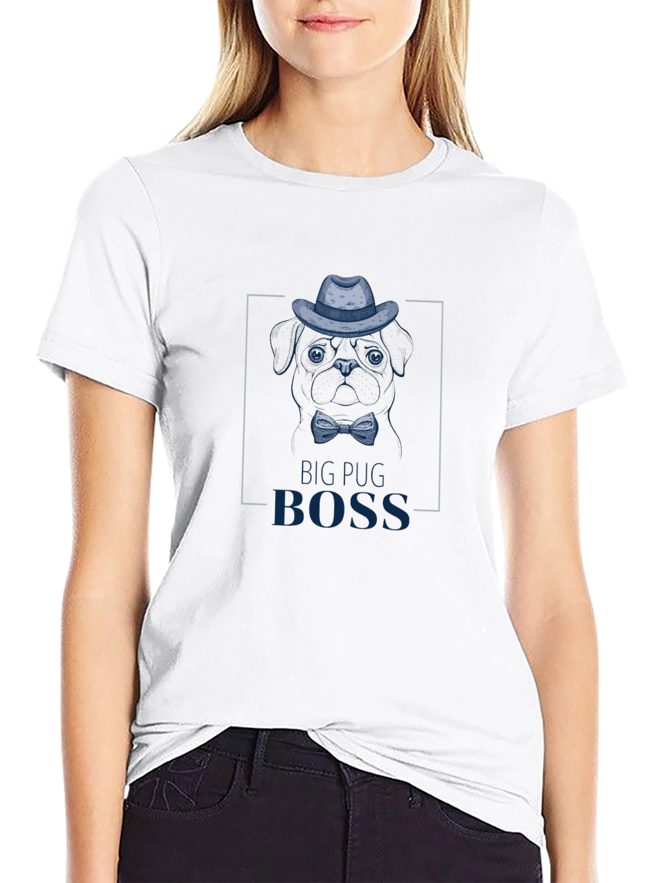 Big Pug Boss Graphic T-Shirt