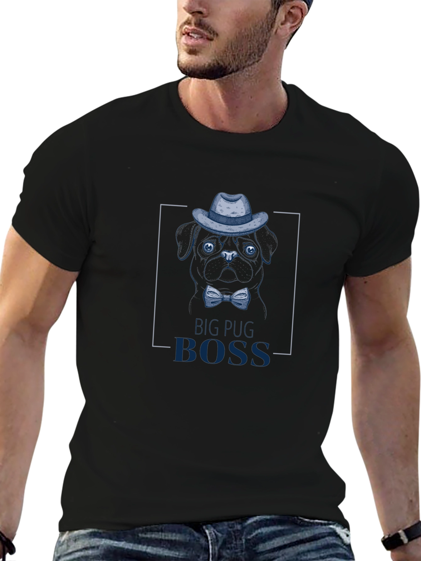 Big Pug Boss Graphic T-Shirt