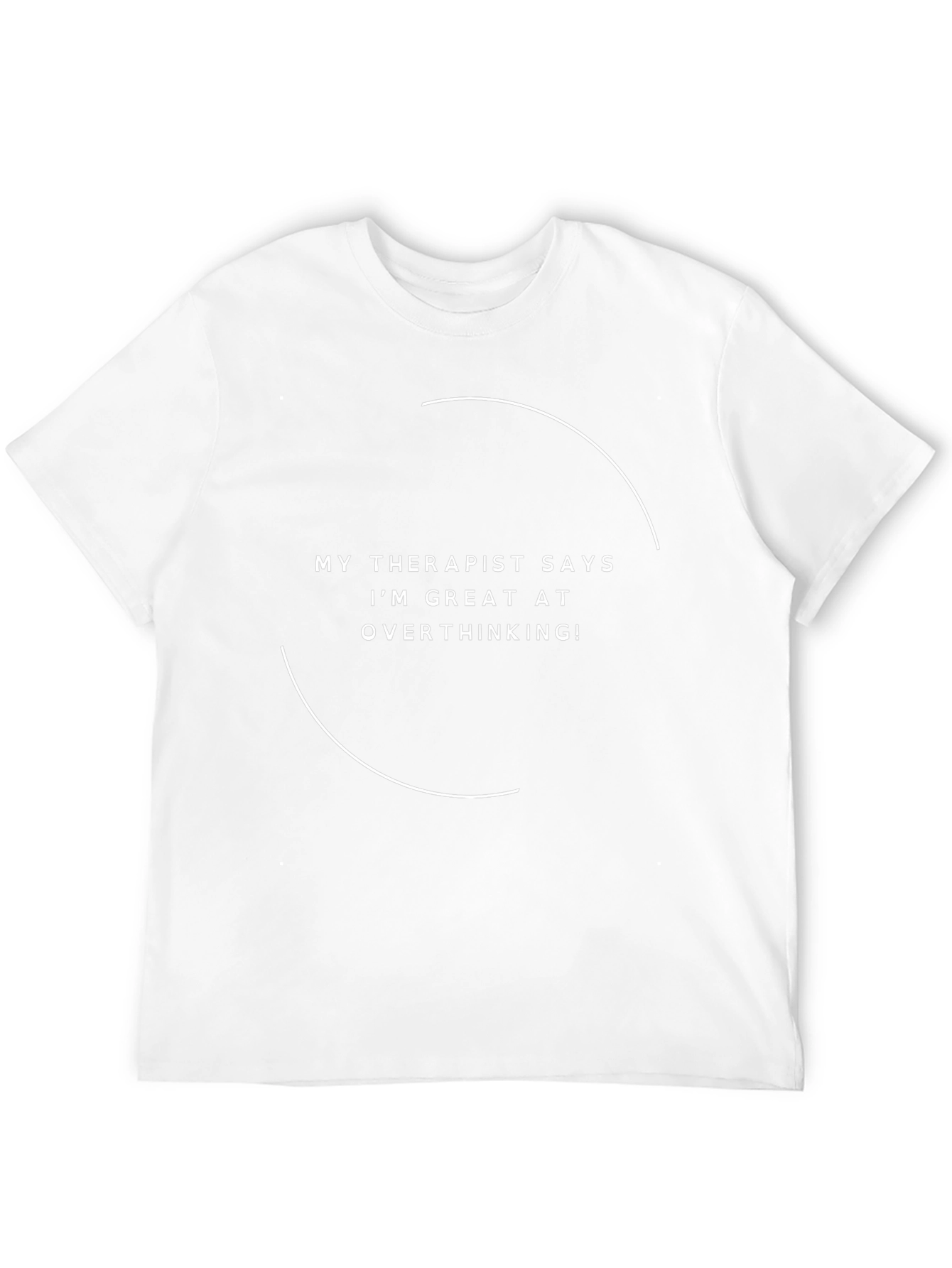 Therapist Overthinking Graphic Tee - Black