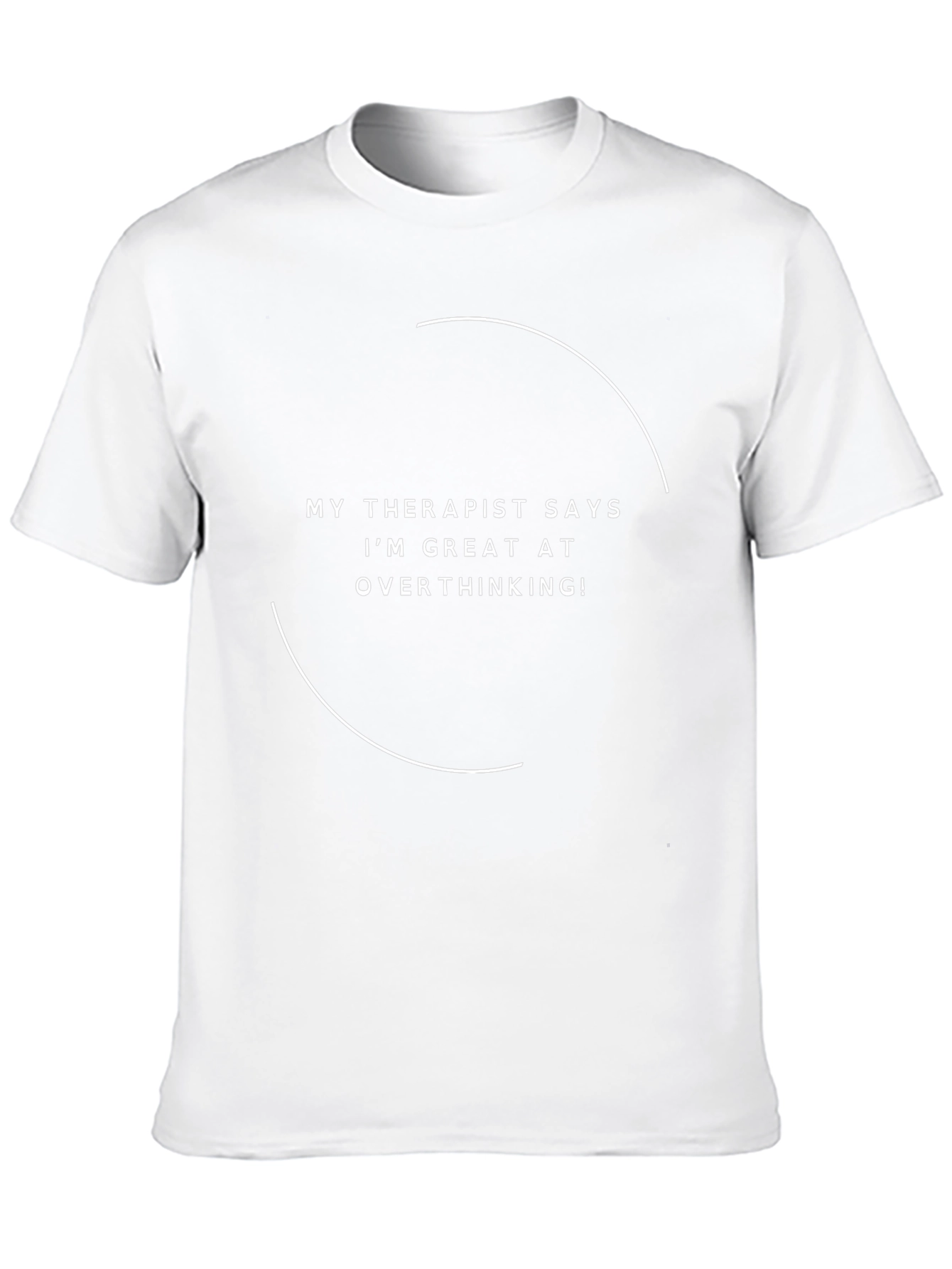 Therapist Overthinking Graphic Tee - Black