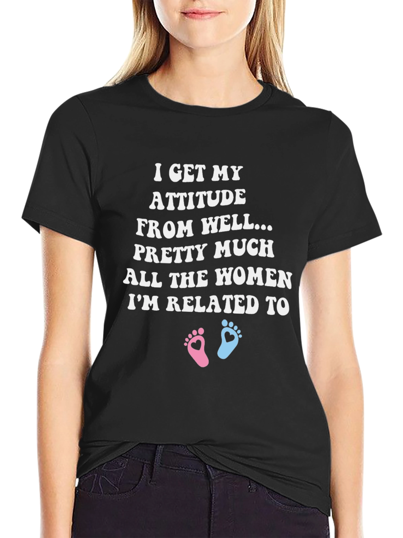 Attitude Women Related To T-Shirt