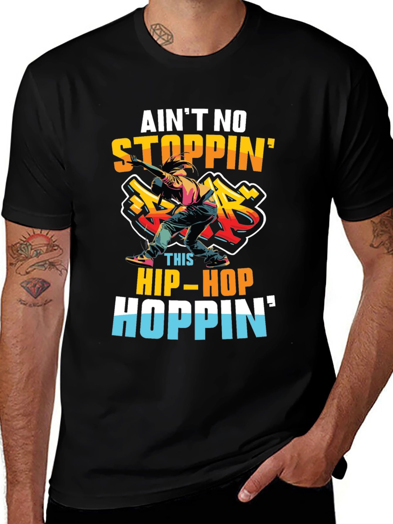 Aint No Stopping Hip-Hop Hoppin T-Shirt