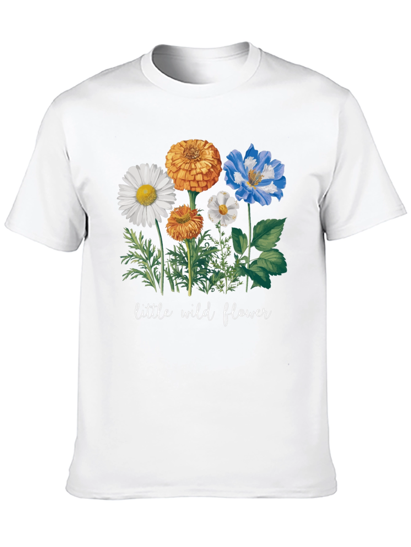Wildflower Graphic Tee - Soft Cotton Casual Wear