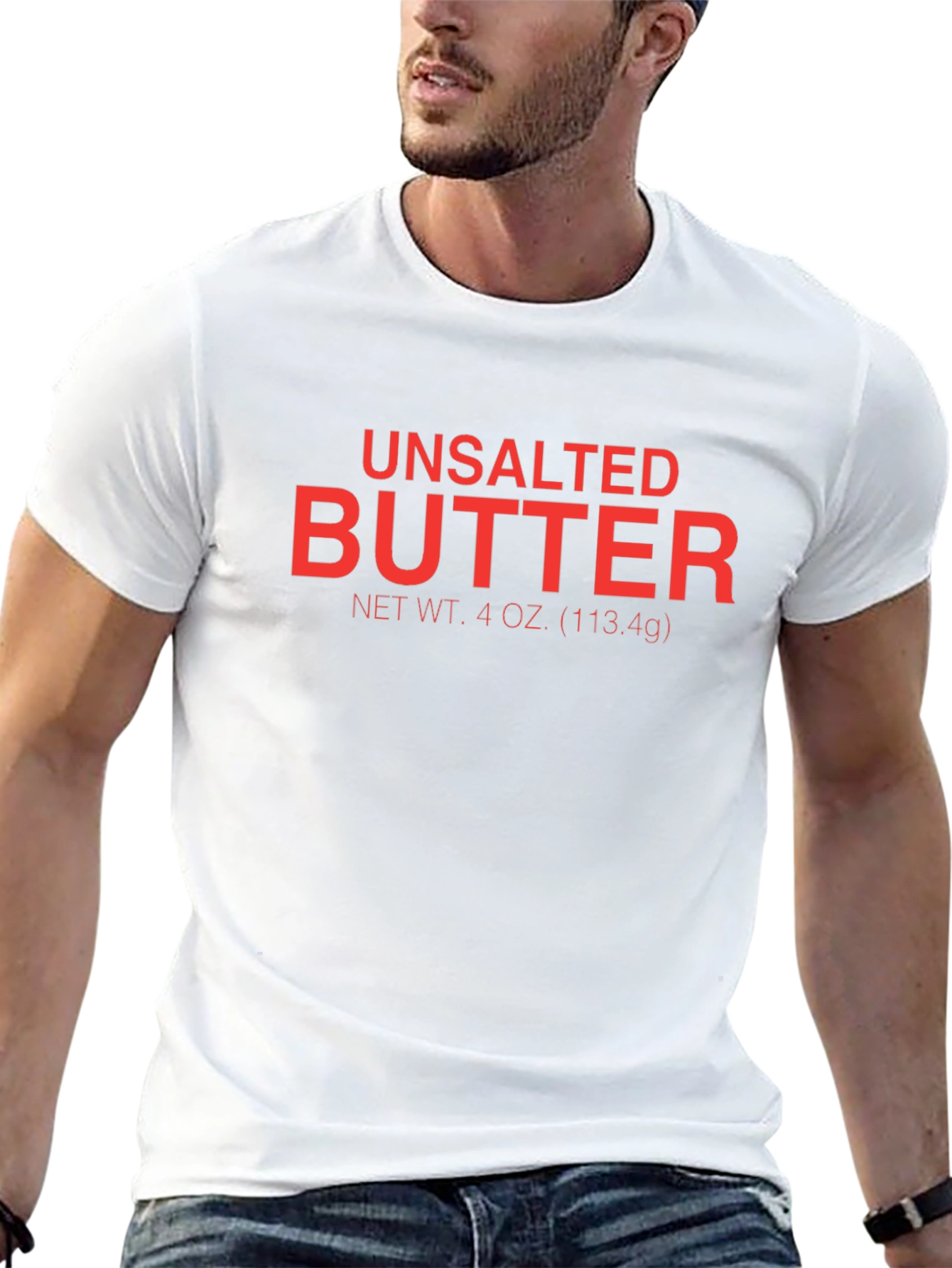 Unsalted Butter Graphic T-Shirt - Novelty Tee