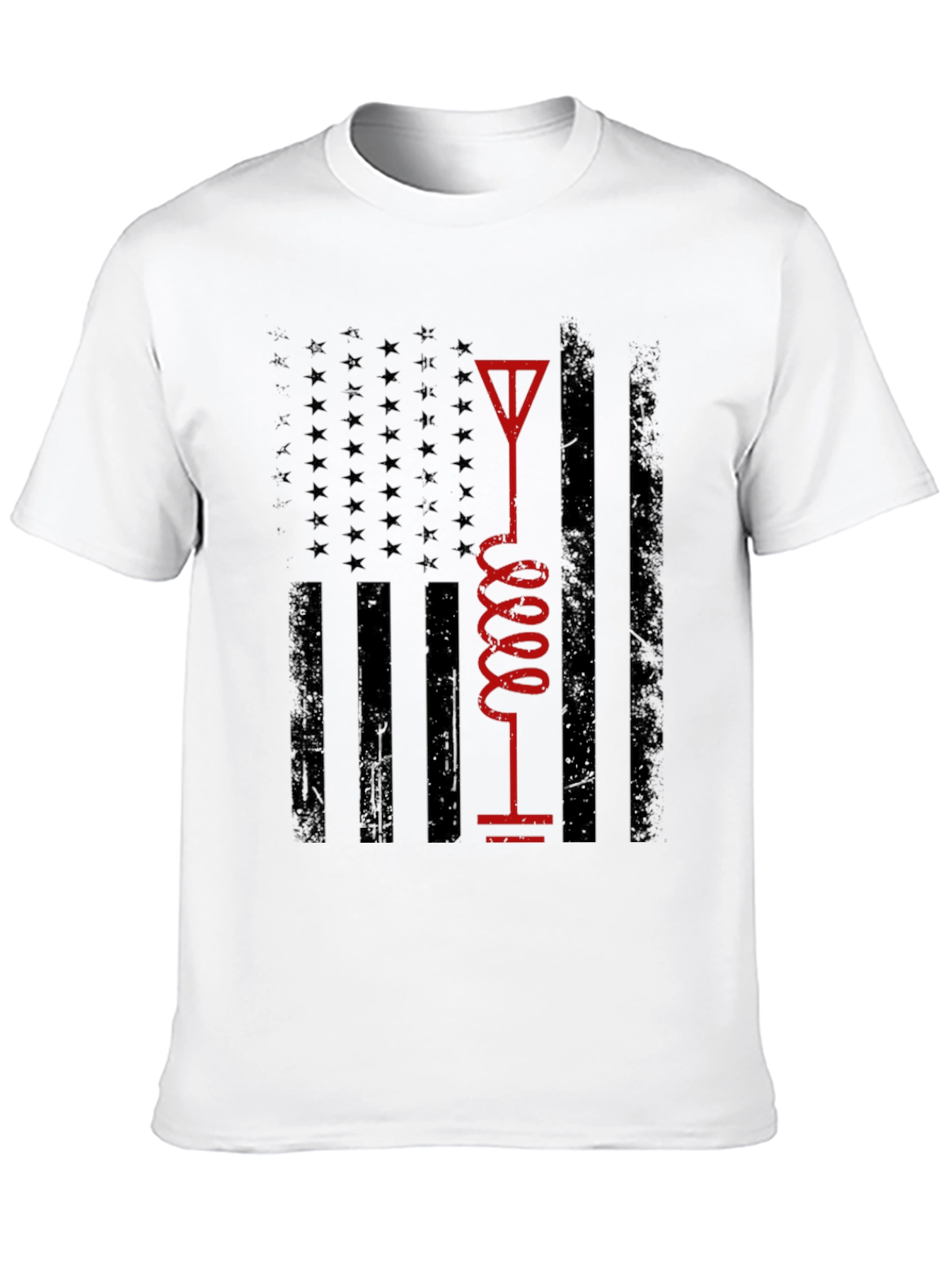 American Flag Ham Radio Operator T-Shirt