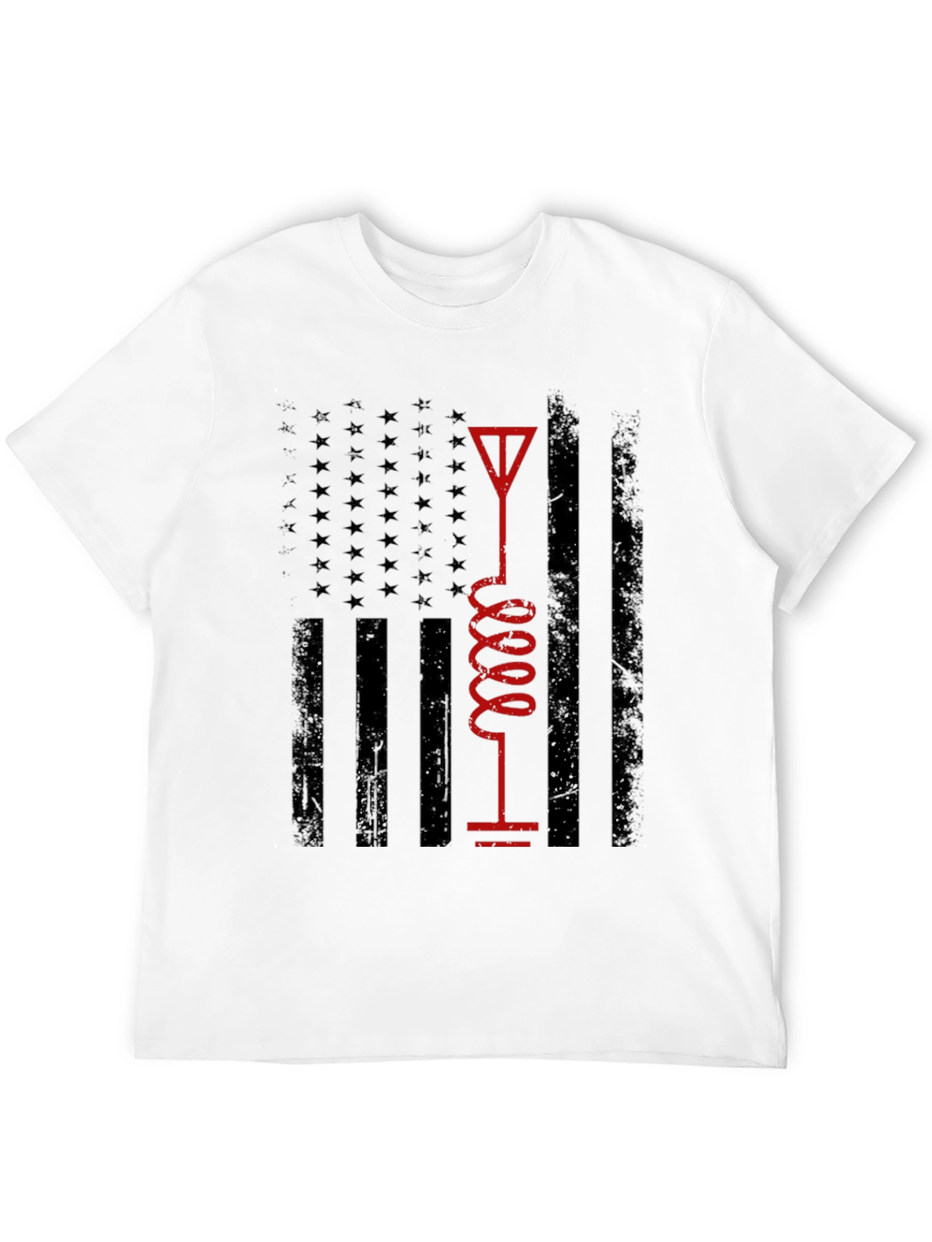 American Flag Ham Radio Operator T-Shirt