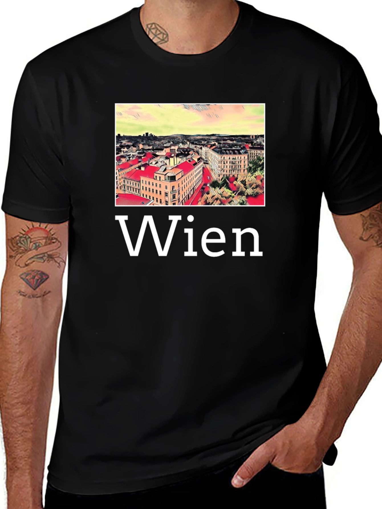 Vienna Cityscape T-Shirt - Wien Austria Tee