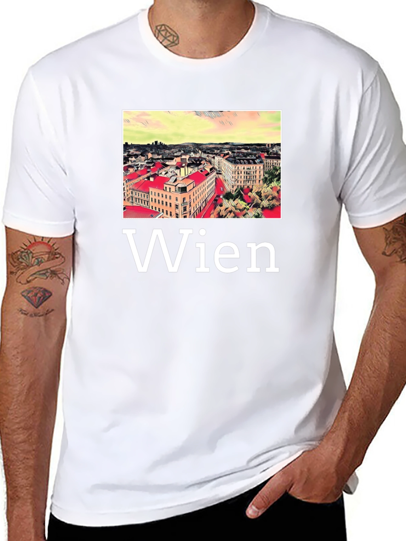 Vienna Cityscape T-Shirt - Wien Austria Tee
