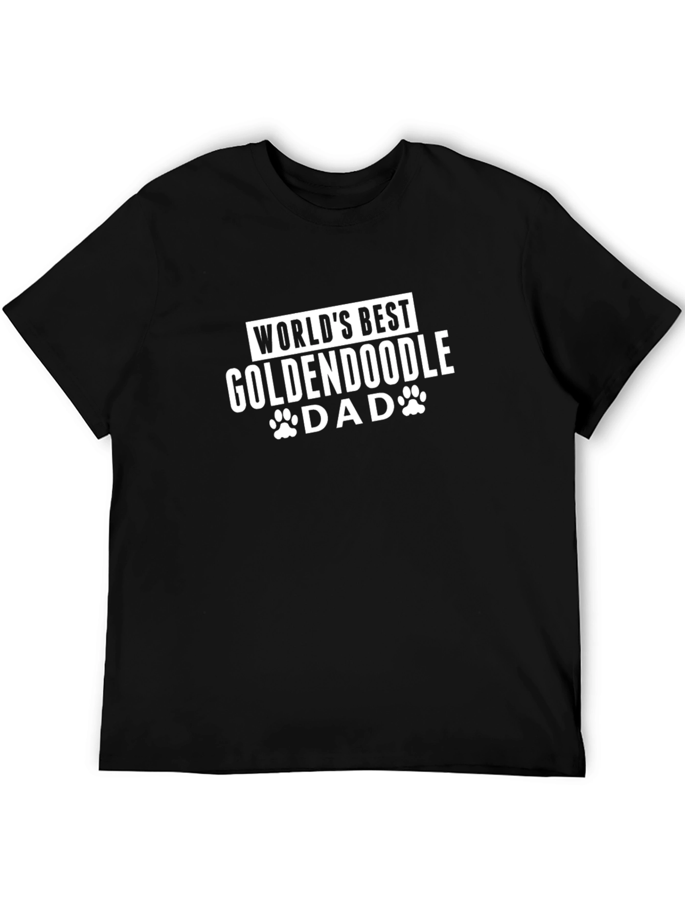 Worlds Best Goldendoodle Dad Black T-Shirt