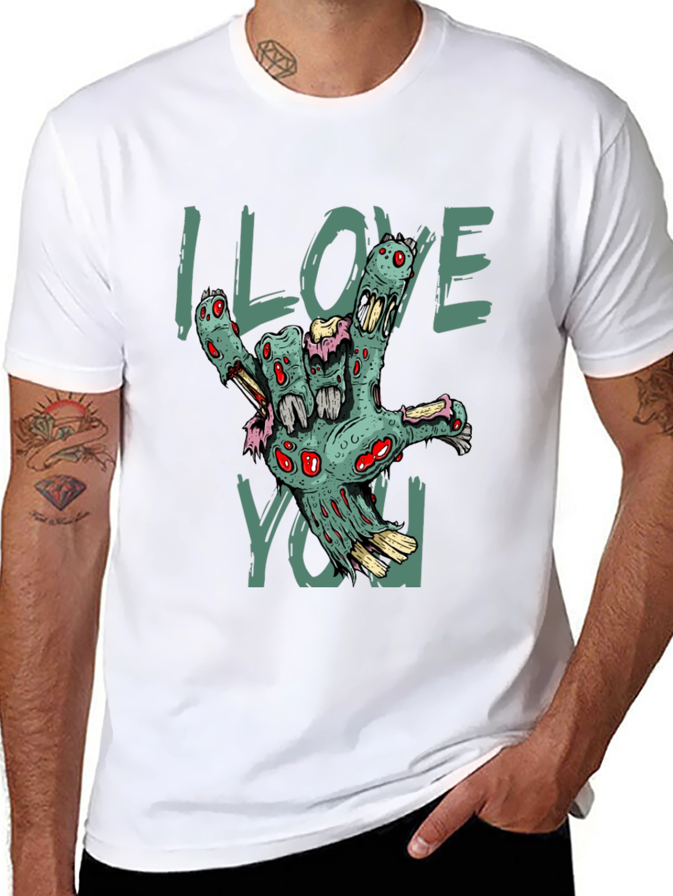 Zombie Hand I Love You T-Shirt