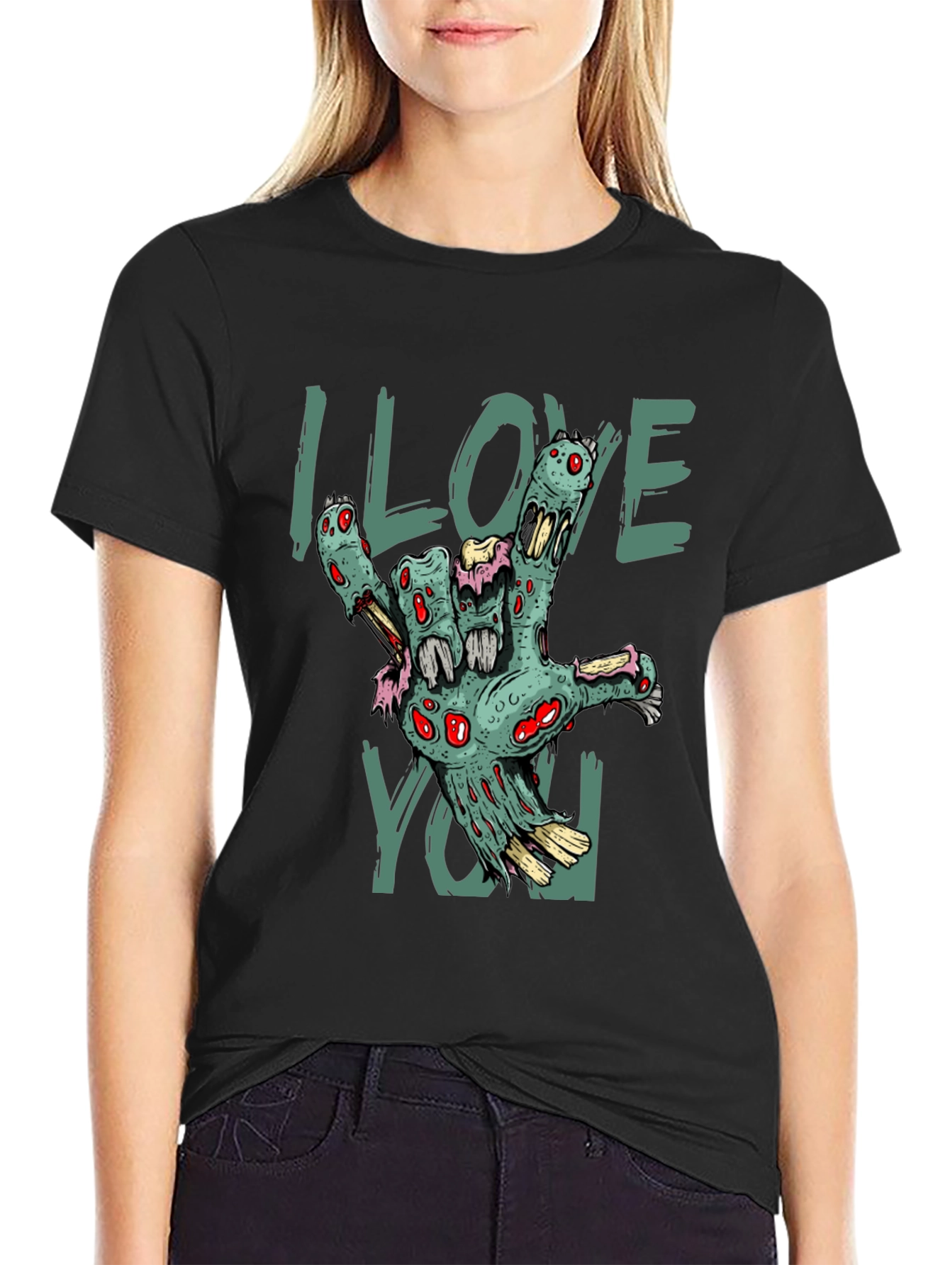 Zombie Hand I Love You T-Shirt