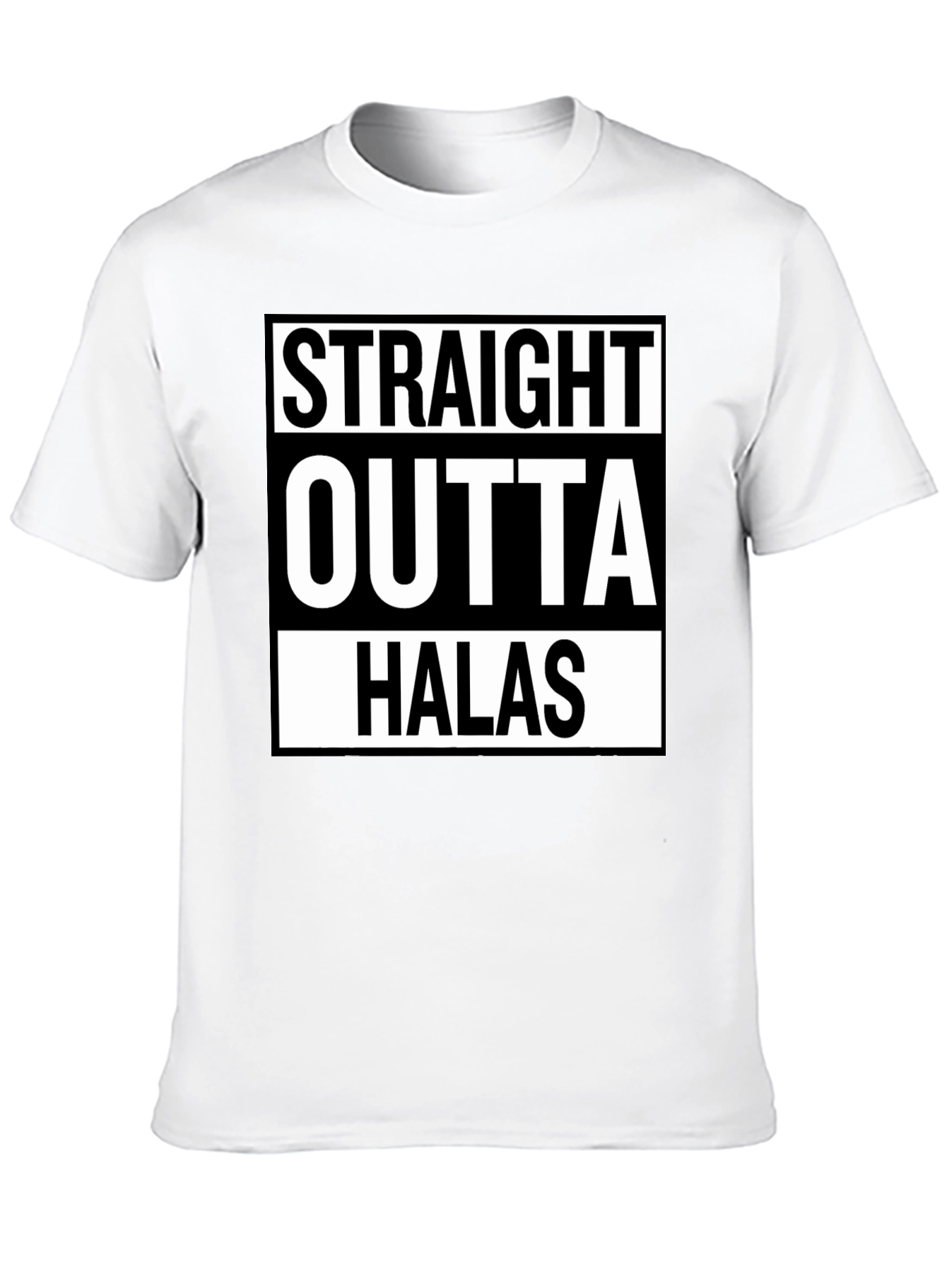 Straight Outta Halas Black T-Shirt